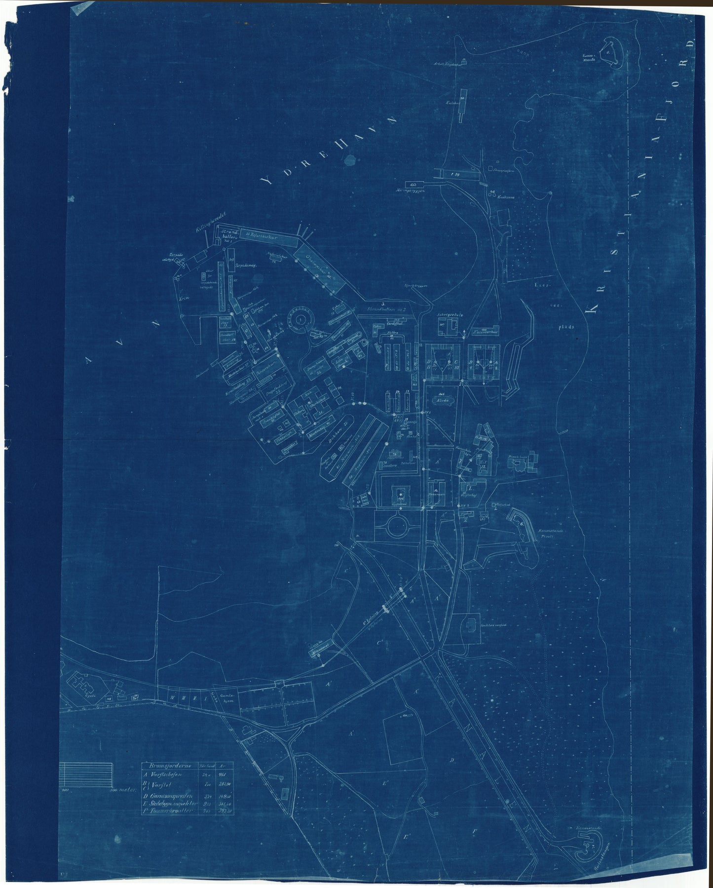 Jarlsberg og Larviks amt nr 67 øst: Kart over Karl Johansværns verft: Vestfold