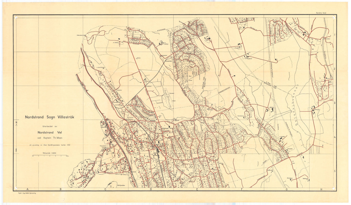 Kristiania nr 108-nordre: Nordstrand Sogn villastrøk: Oslo