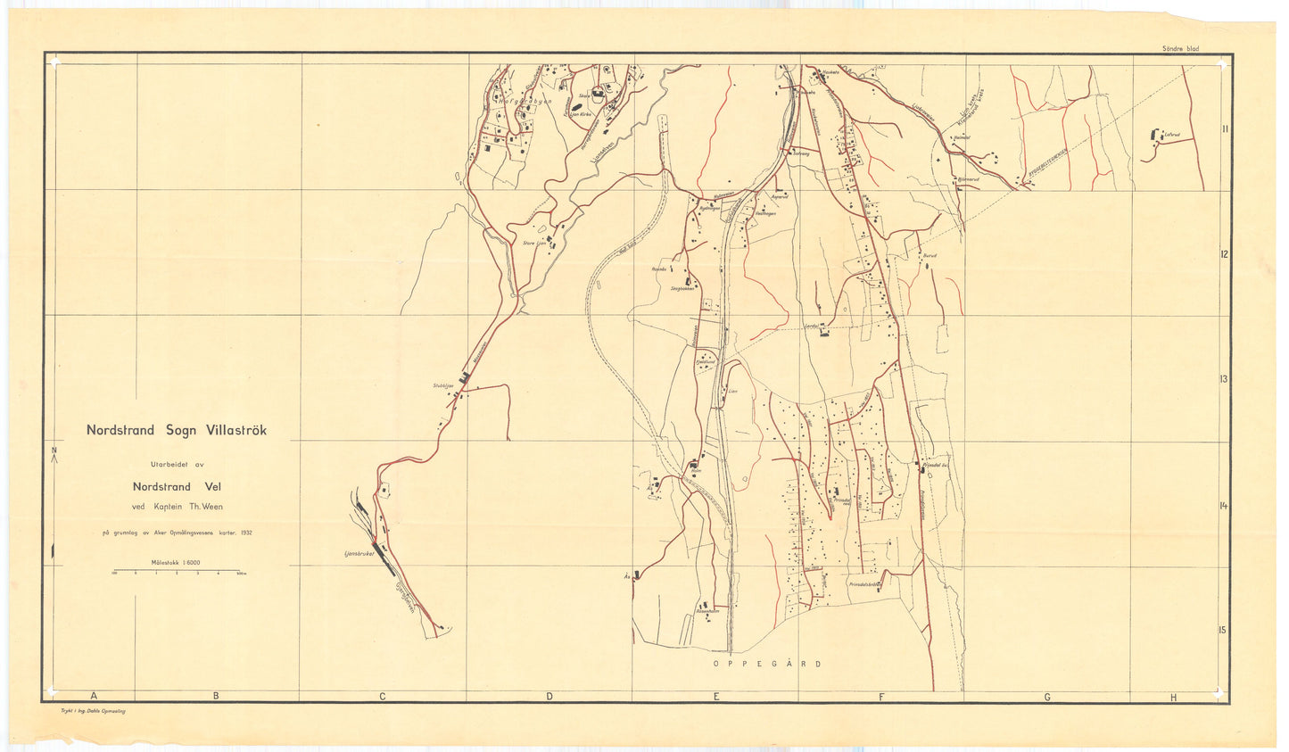Kristiania nr 108-sondre: Nordstrand Sogn villastrøk: Oslo