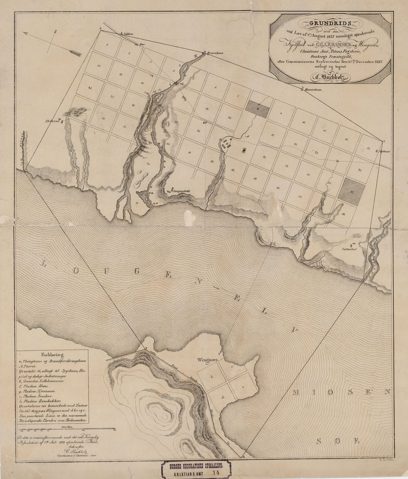 Kristians amt nr 14: Kjøbstad ved Lillehammer og Wingnæs: Oppland