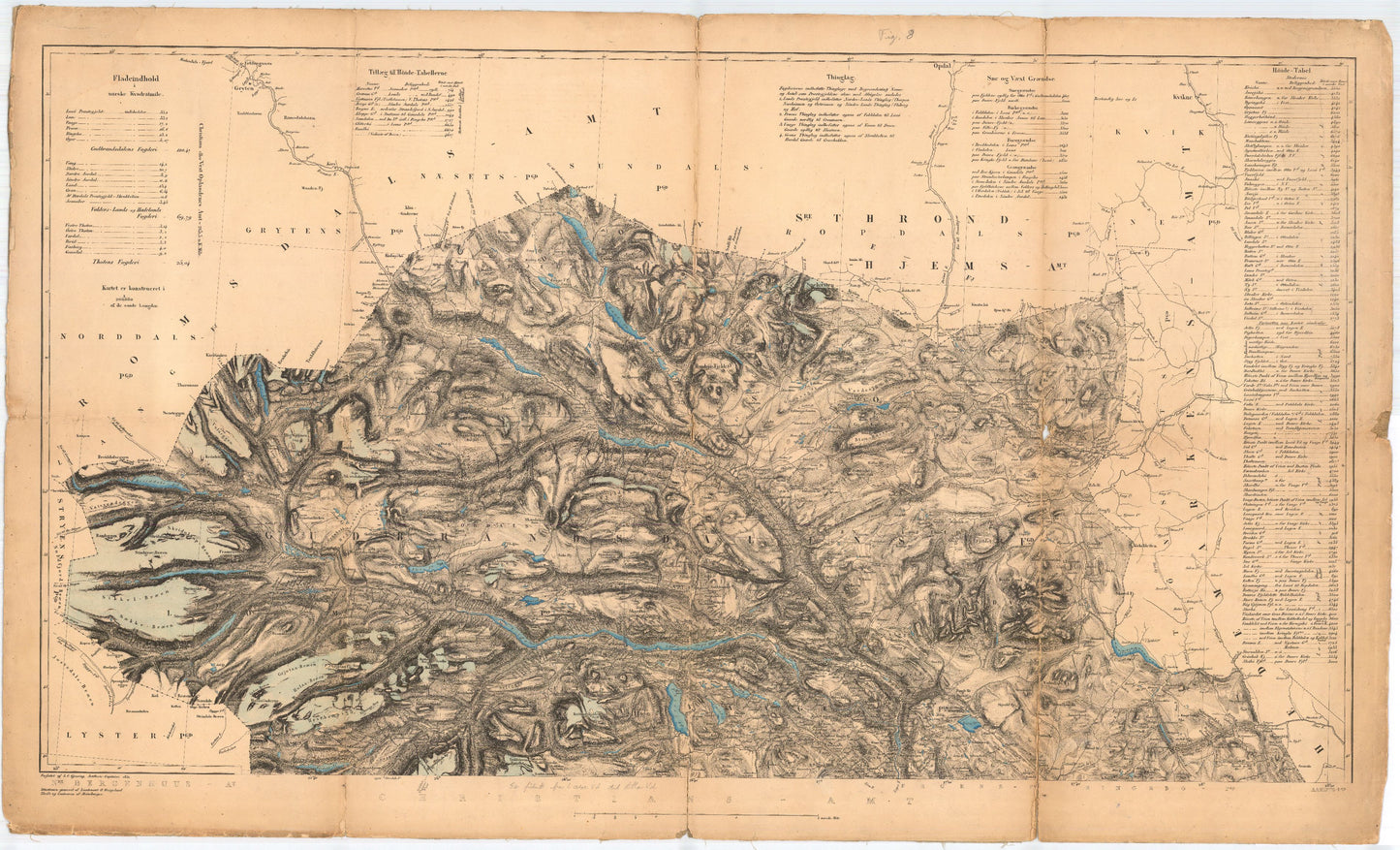 Kristians-amt nr 16-nordlige-1: Kart over Kristians Amt: Oppland