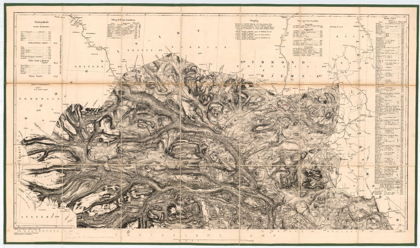 Kristians-amt nr 16-nordlige-2: Kart over Kristians Amt: Oppland