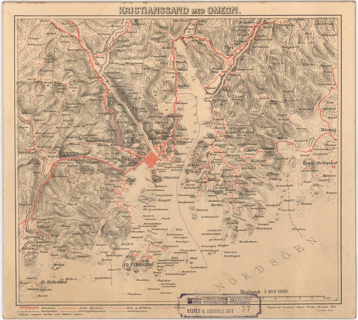 Lister og Mandals amt nr 57: Kristiansand med omegn: Vest-Agder