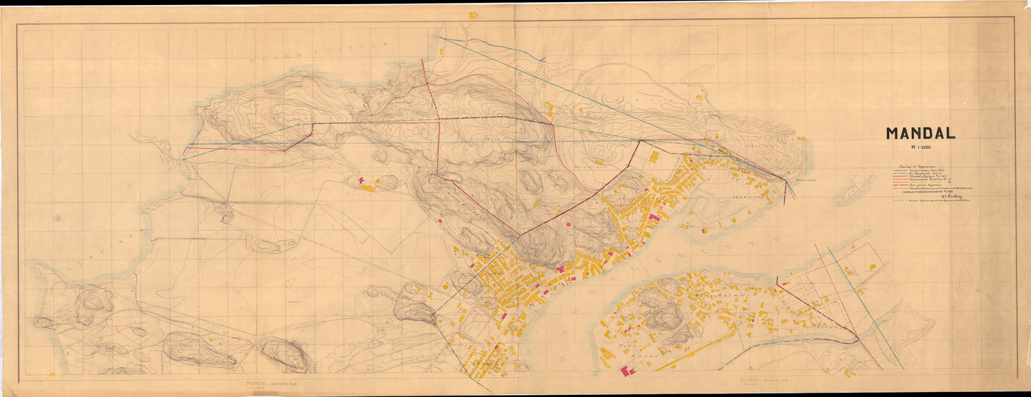 Lister og Mandals amt nr 59 nordre blad: Mandal: Vest-Agder