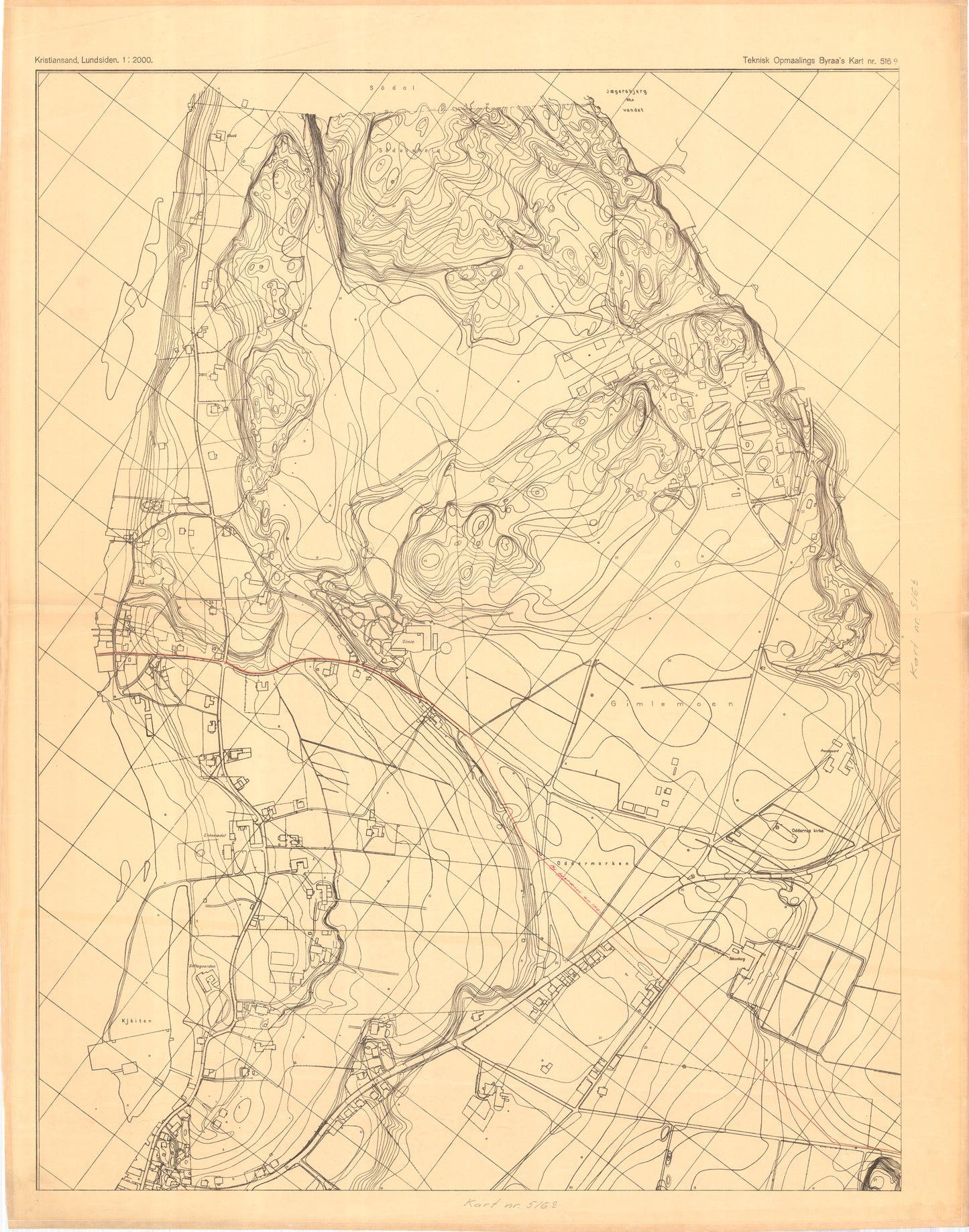 Lister og Mandals amt nr 6-516: Kristiansand og omegng, Lundsiden: Vest-Agder