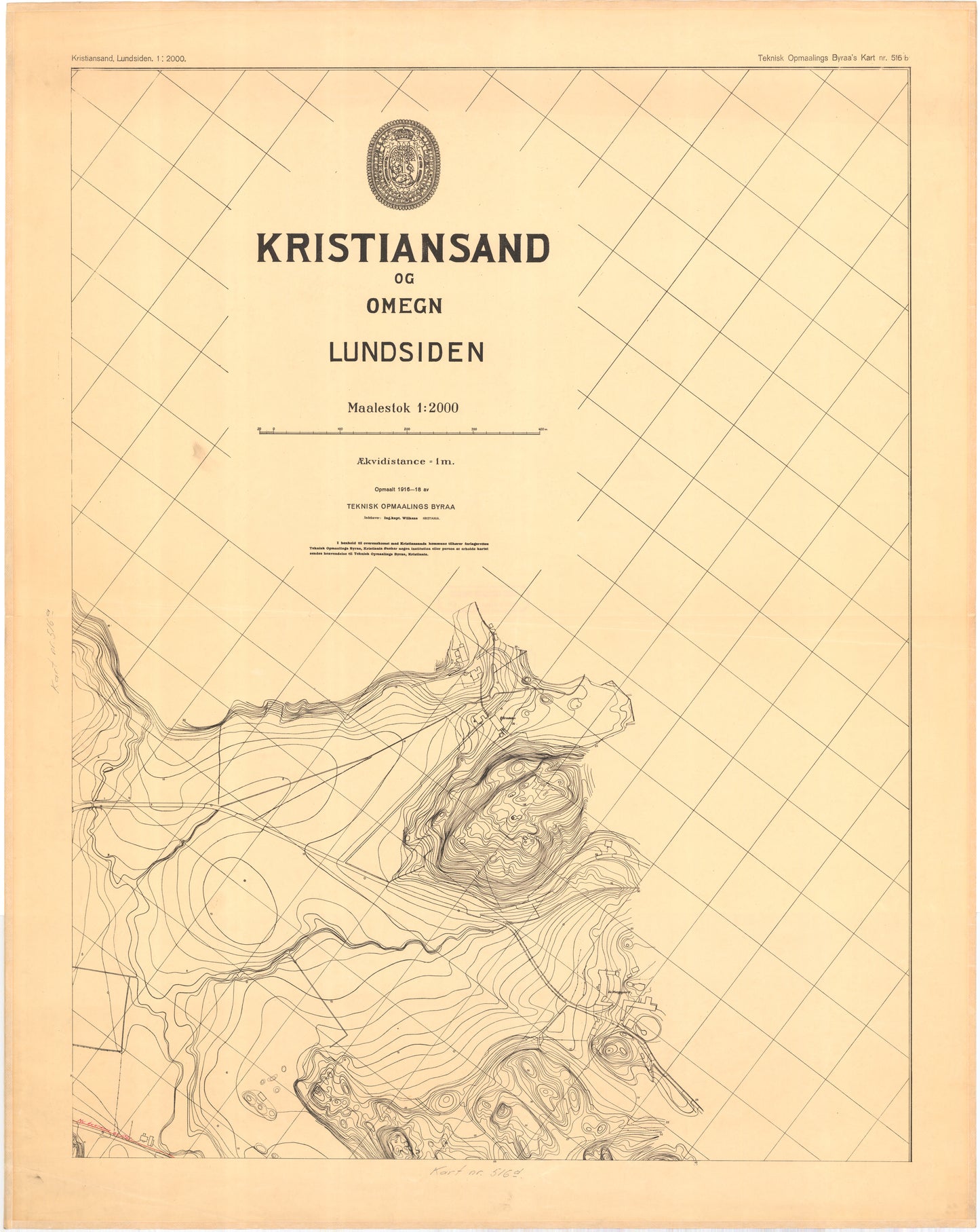 Lister og Mandals amt nr 6-516: Kristiansand og omegng, Lundsiden: Vest-Agder