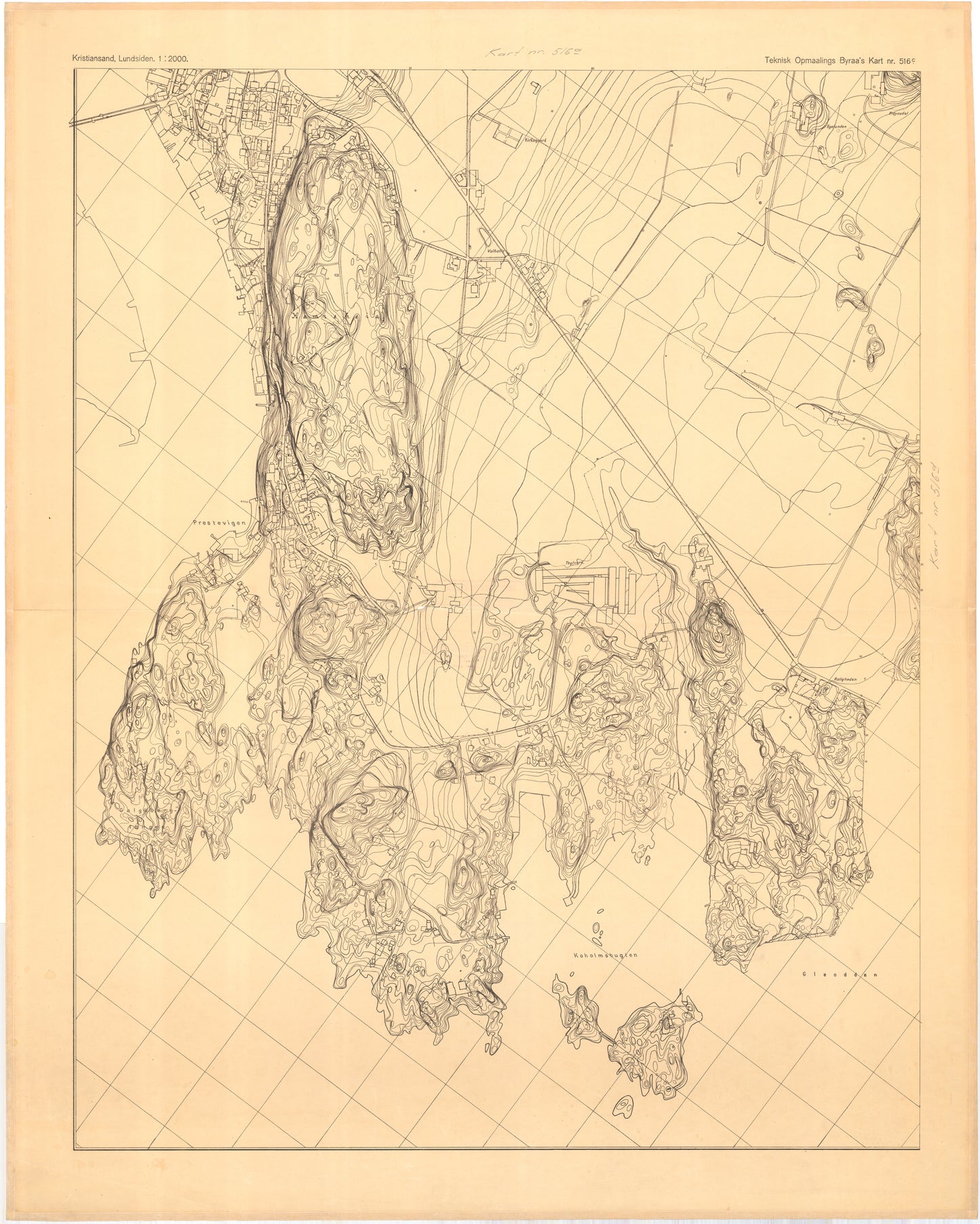 Lister og Mandals amt nr 6-516: Kristiansand og omegng, Lundsiden: Vest-Agder