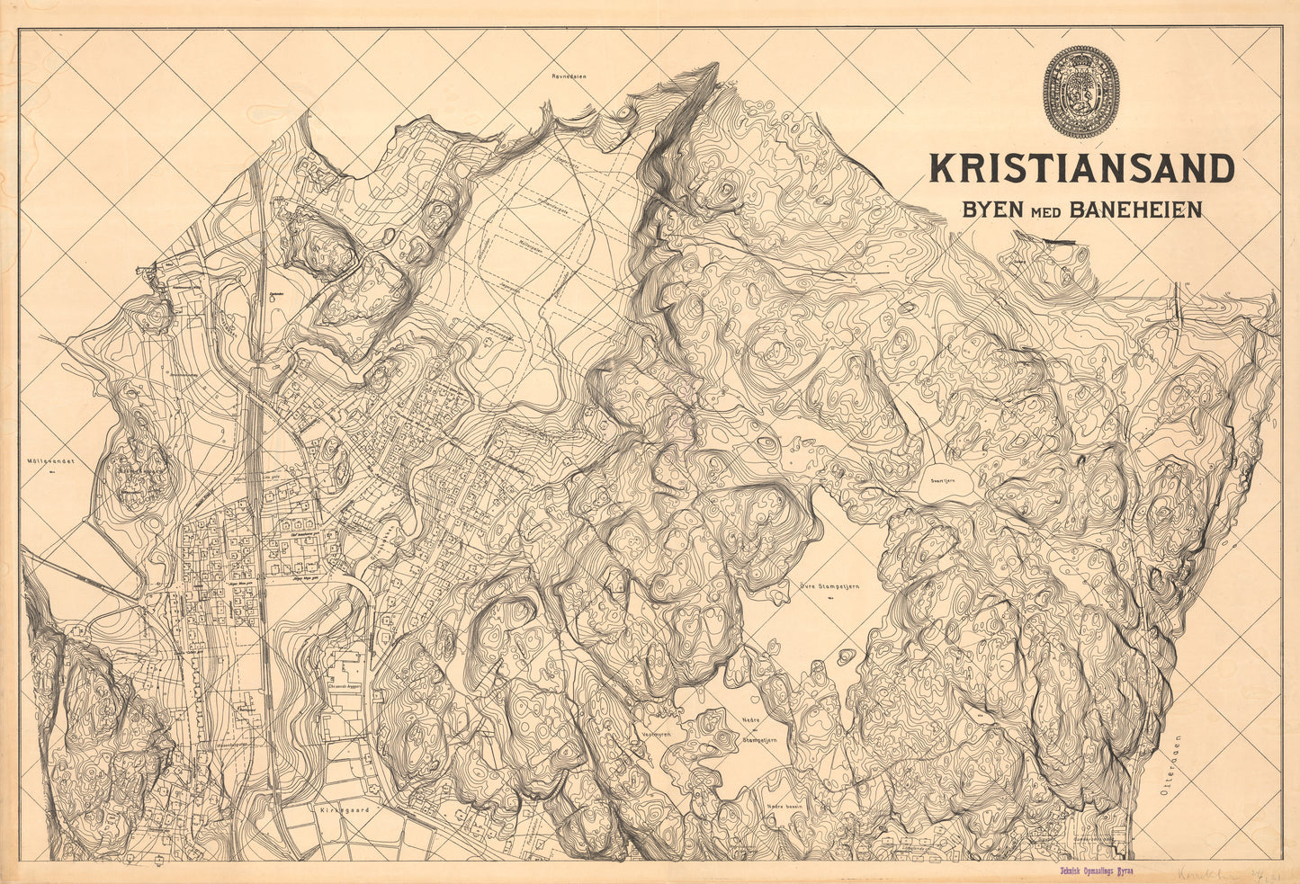 Lister og Mandals amt nr 60a2: Kristiansand, byen med Baneheien: Vest-Agder