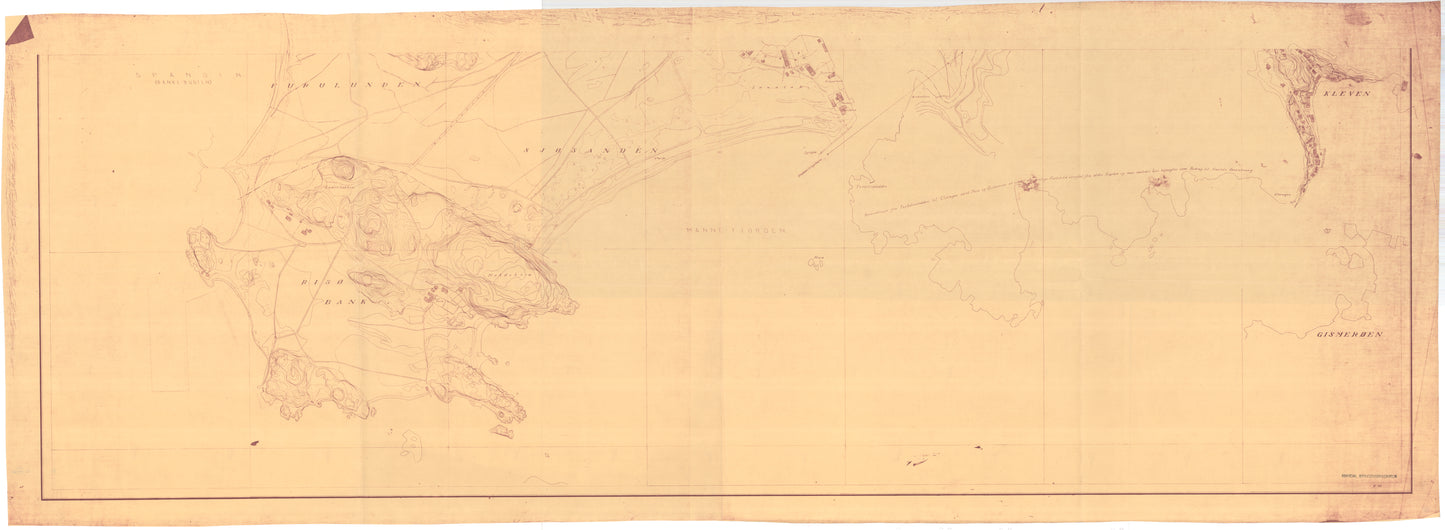 Lister og Mandals amt nr 63-2: Kart over Mandal: Vest-Agder