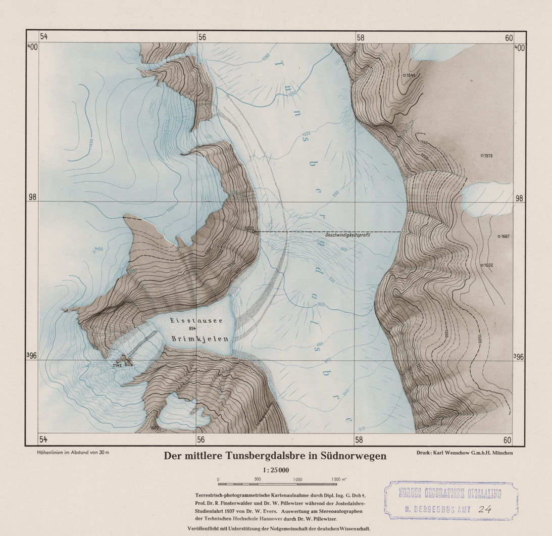 Nordre Bergenhus amt nr 24: Der mittlere Tunsbergdalsbre in Südnorwegen: Sogn og Fjordane
