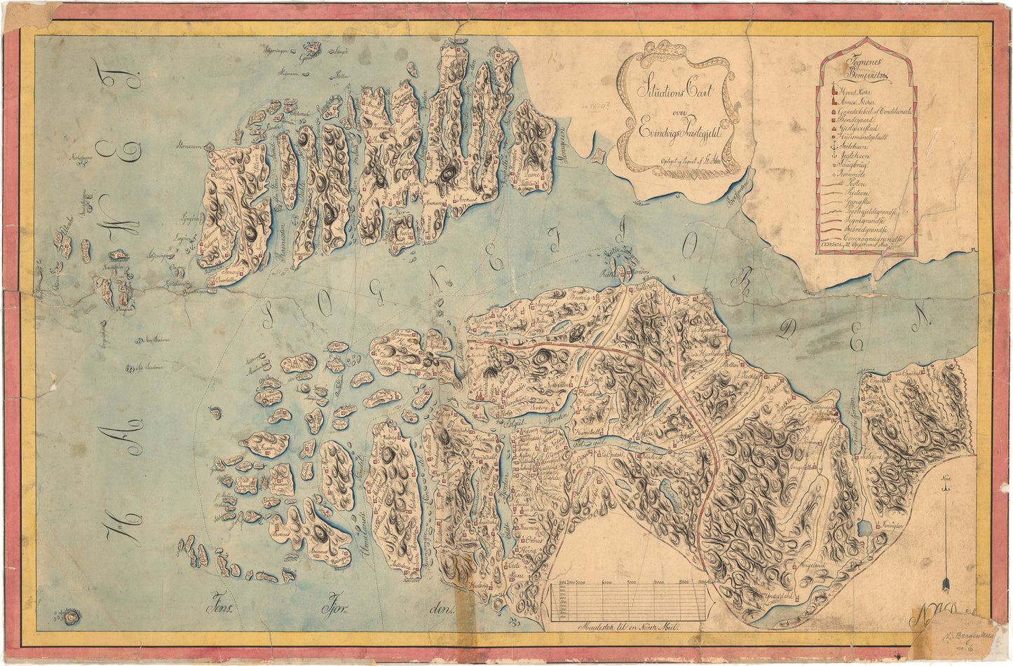 Nordre Bergenhus amt nr 6: Kart over Eivindvigs Præstegjeld: Sogn og Fjordane