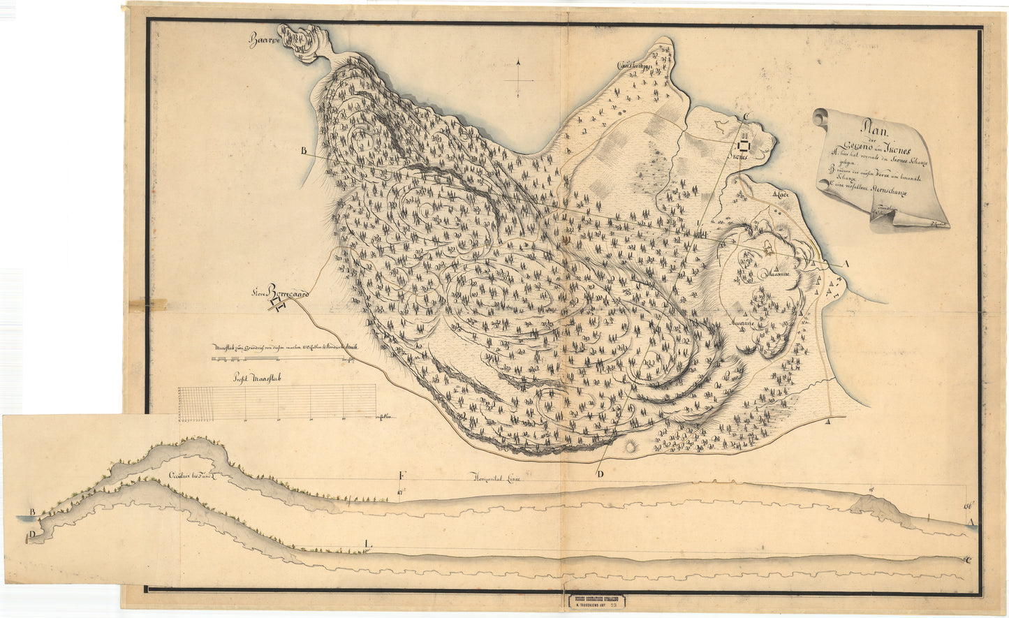 Nordre Trondhjems amt nr 23: Plan der Gegend um Skones: Nord-Trøndelag