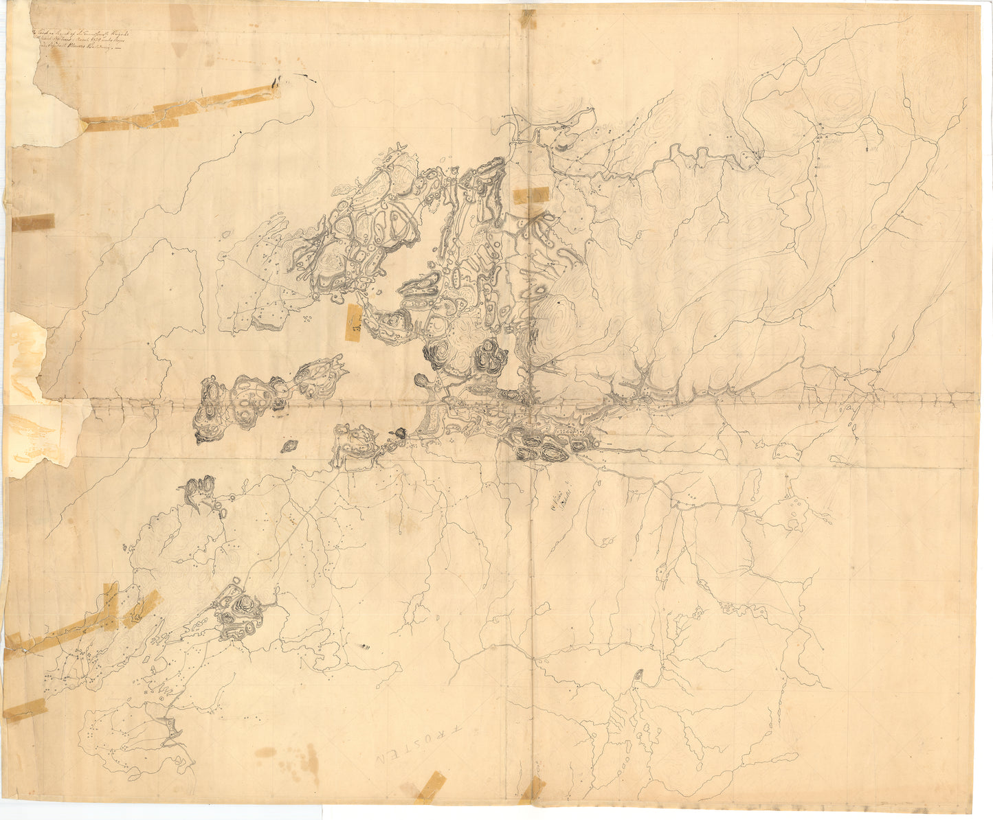 Nordre Trondhjems amt nr 48: Udkast til kart over Egnene om den nordlige Del af Trondhjemsfjorden: Nord-Trøndelag