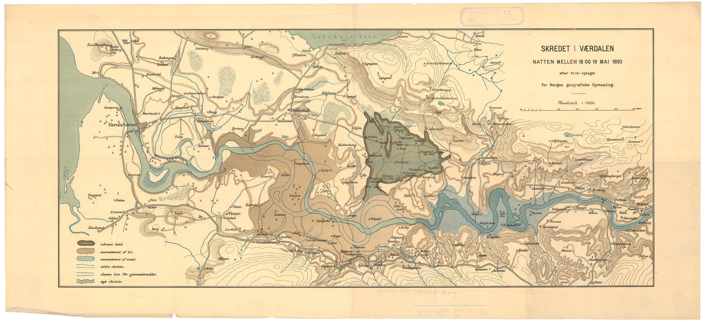 Nordre Trondhjems amt nr 67-4: Skredet i Værdalen, natten mellem den 18de og 19de mai 1893: Nord-Trøndelag
