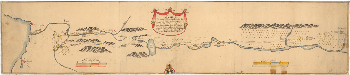 Nordre Trondhjems amt nr 6b: Grentze Charta fra Steene Schantze udi Tronhiems Leen: Nord-Trøndelag