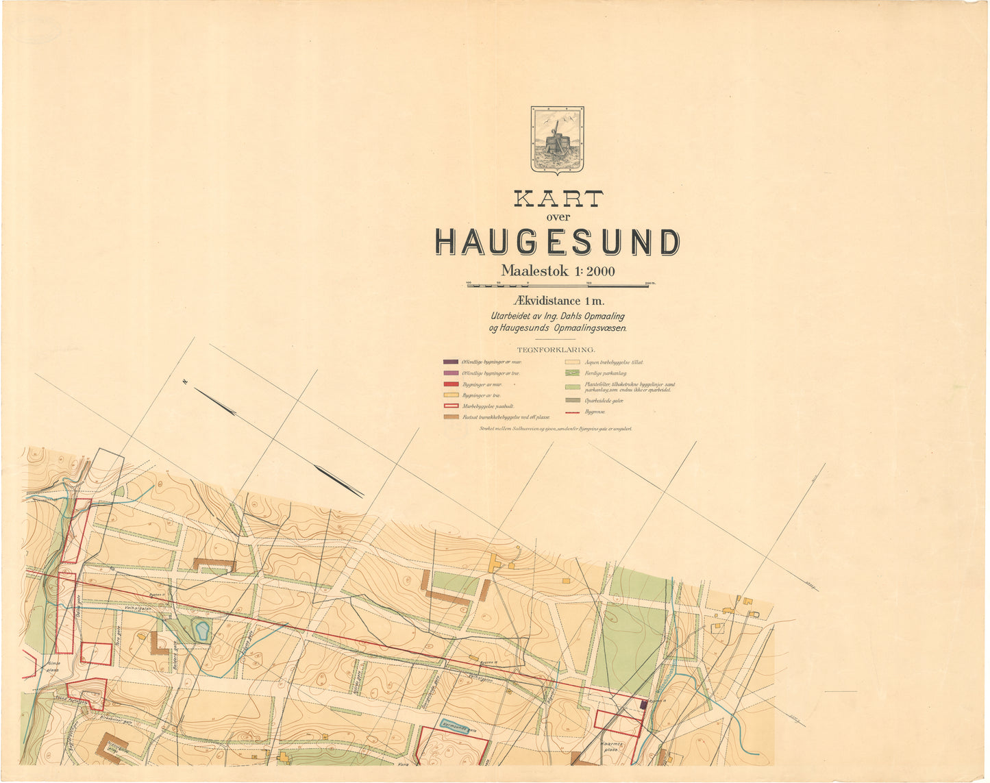 Kart over Stavanger amt 34-1: Kart over Haugesund: Rogaland