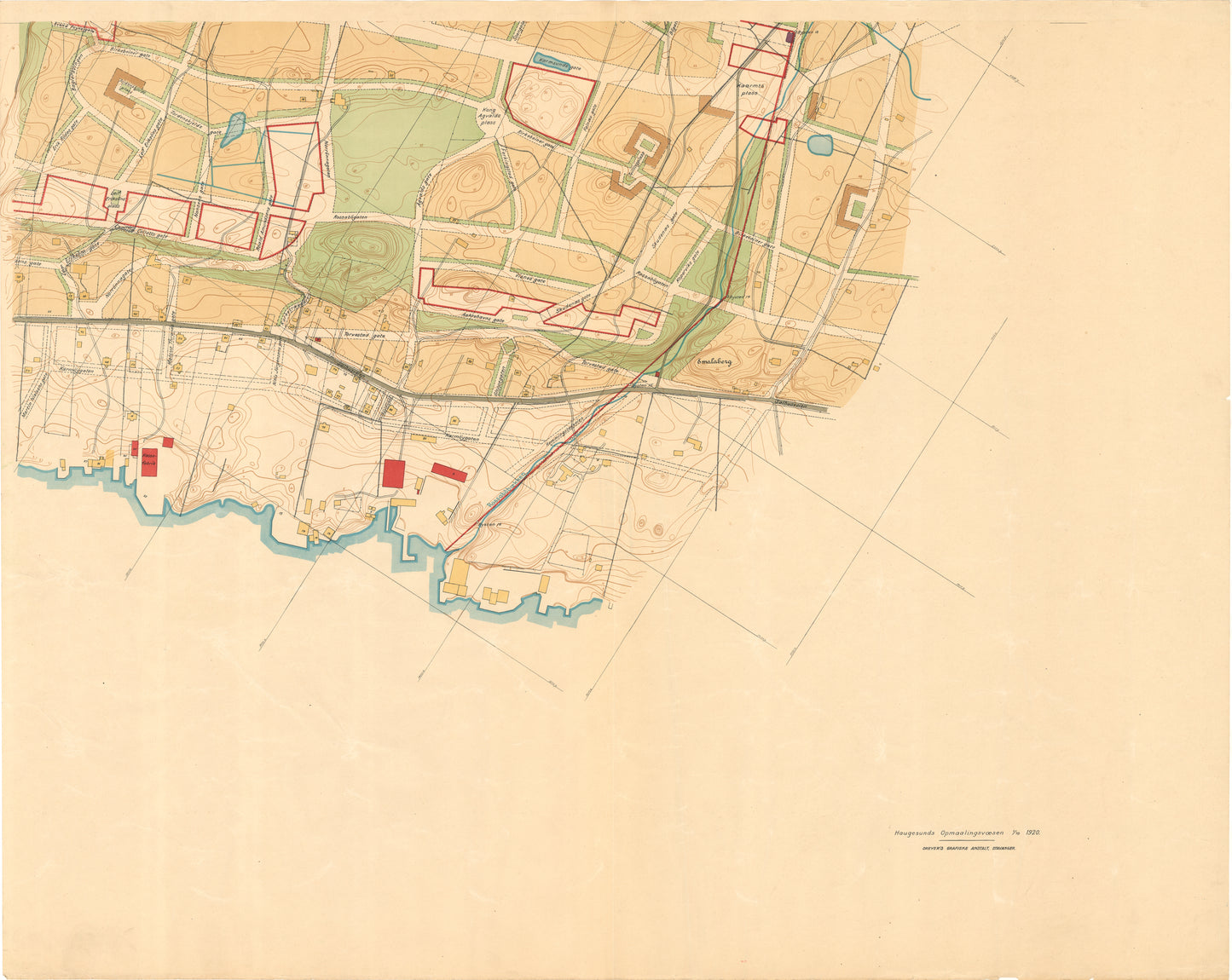 Kart over Stavanger amt 34-2: Kart over Haugesund: Rogaland