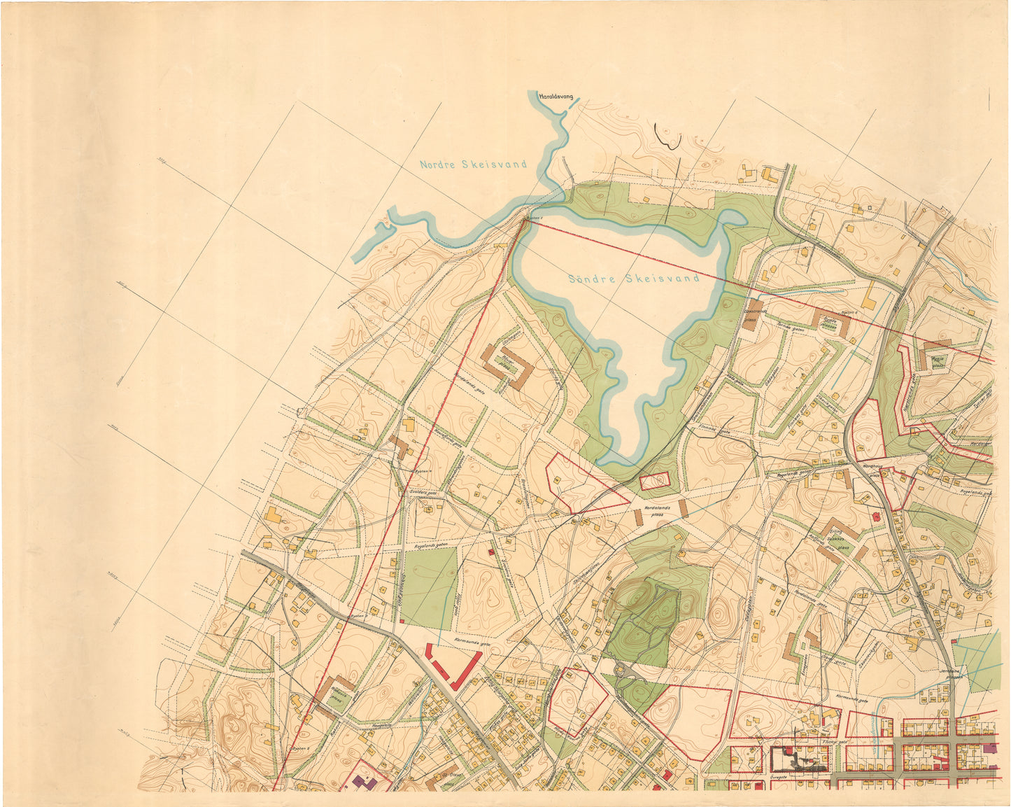 Kart over Stavanger amt 34-5: Kart over Haugesund: Rogaland