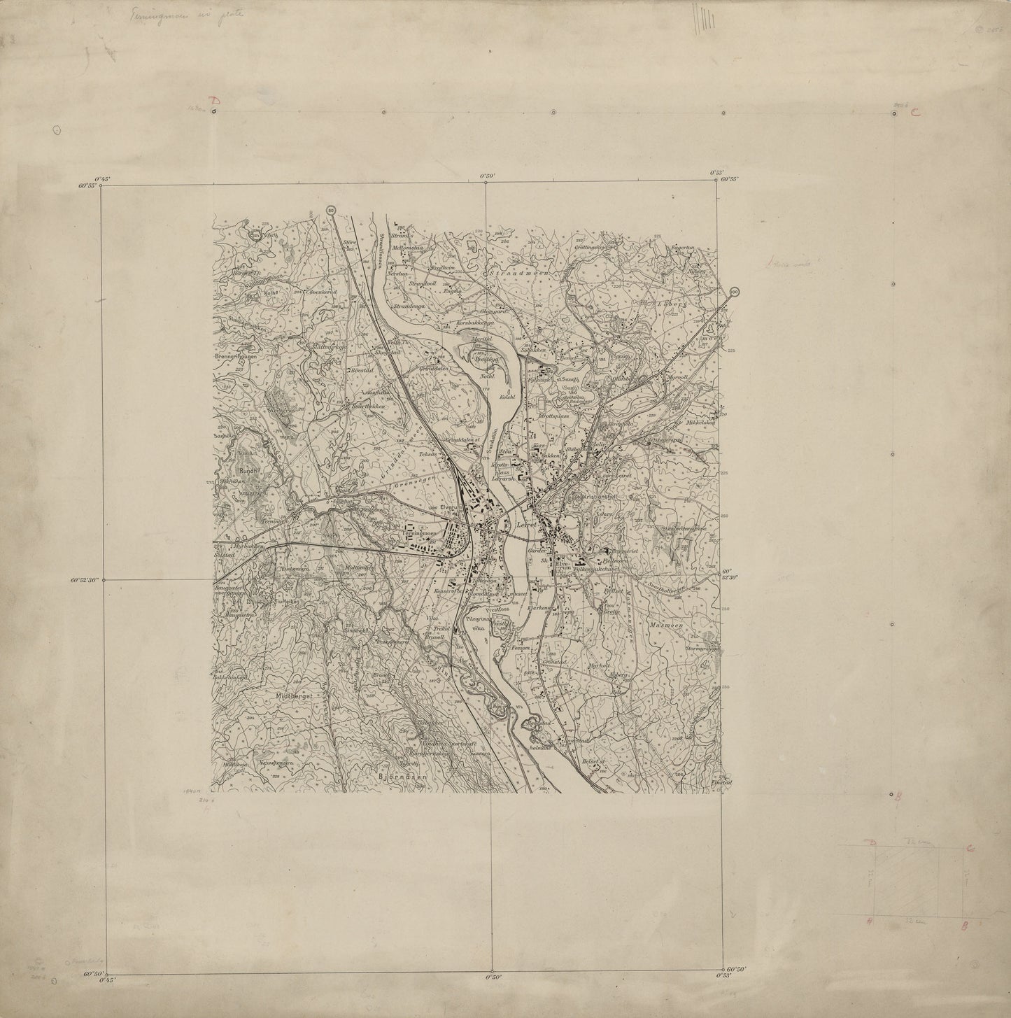 Ekserserplasskart; Terningmoen-nø: Hedmark