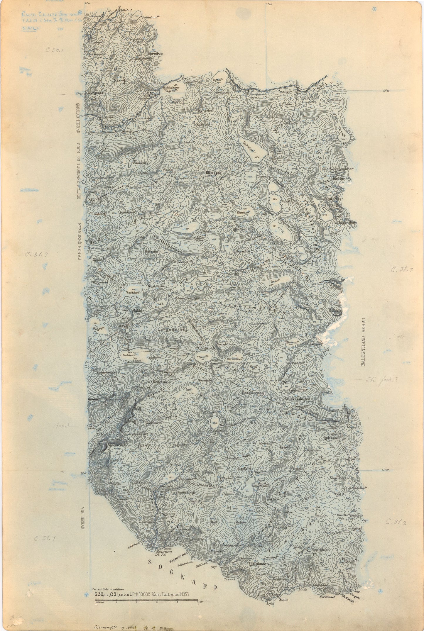 C30-1; C30-2; C31-1; C31-2; C31-7; C31-8: Sogn og Fjordane