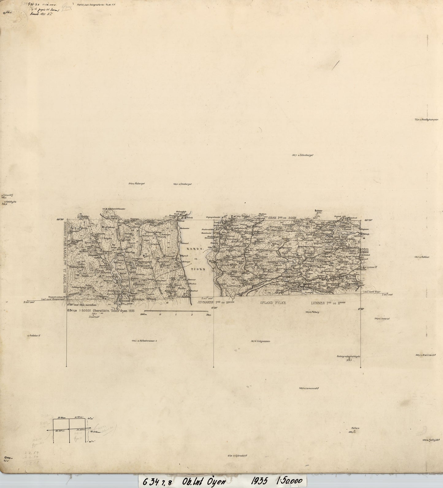 G34-7; G34-8: Buskerud | Oppland