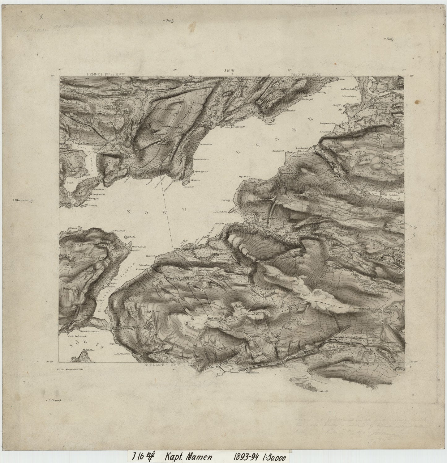 J16 nordøstre del: Nordland
