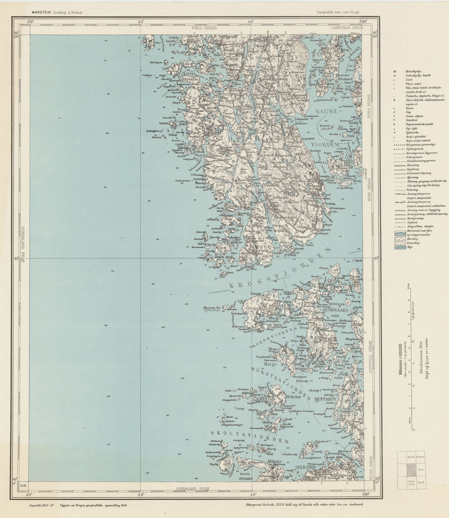 A34 aust Marstein: Hordaland