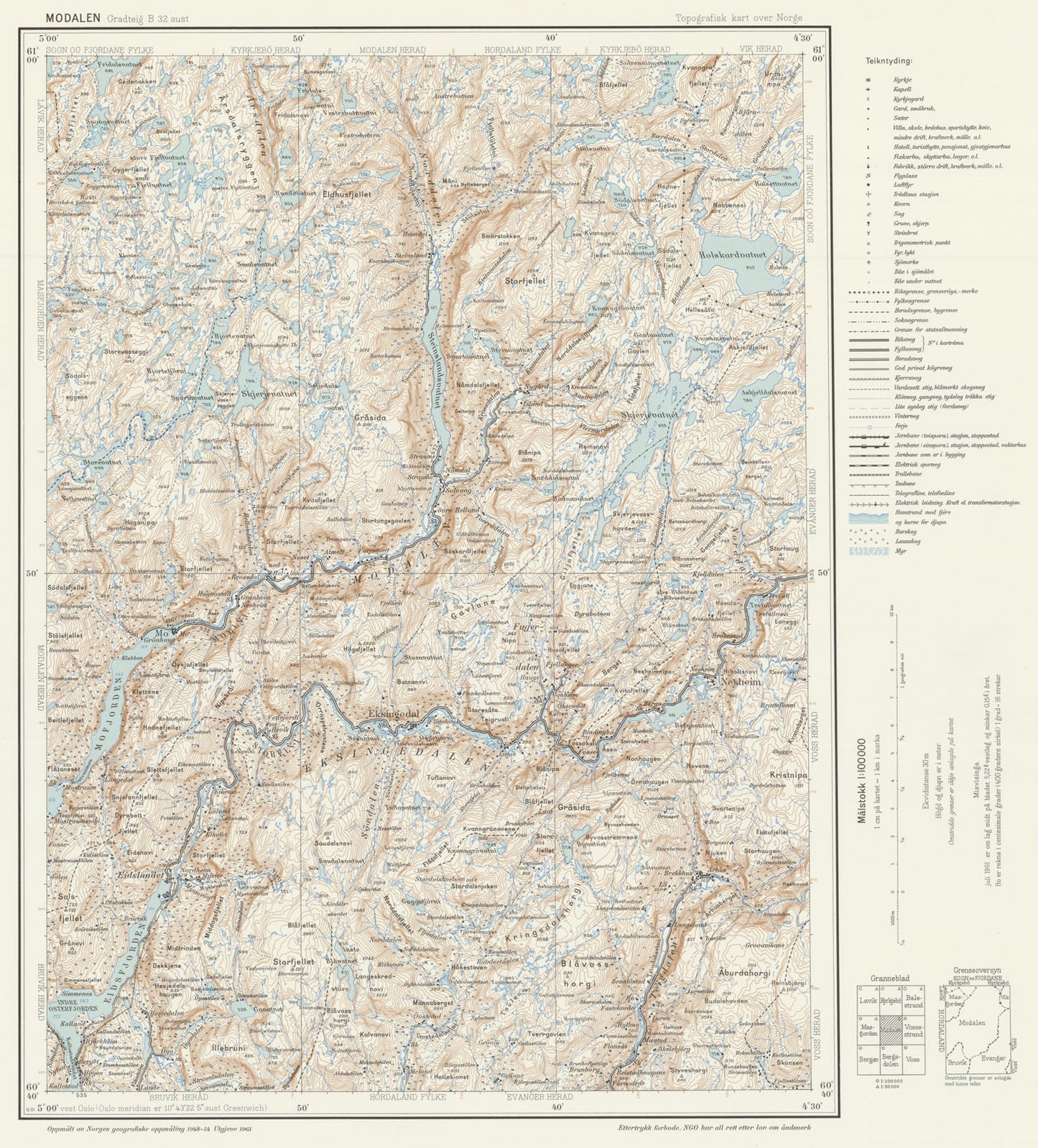 B32 aust Modalen: Hordaland | Sogn og Fjordane