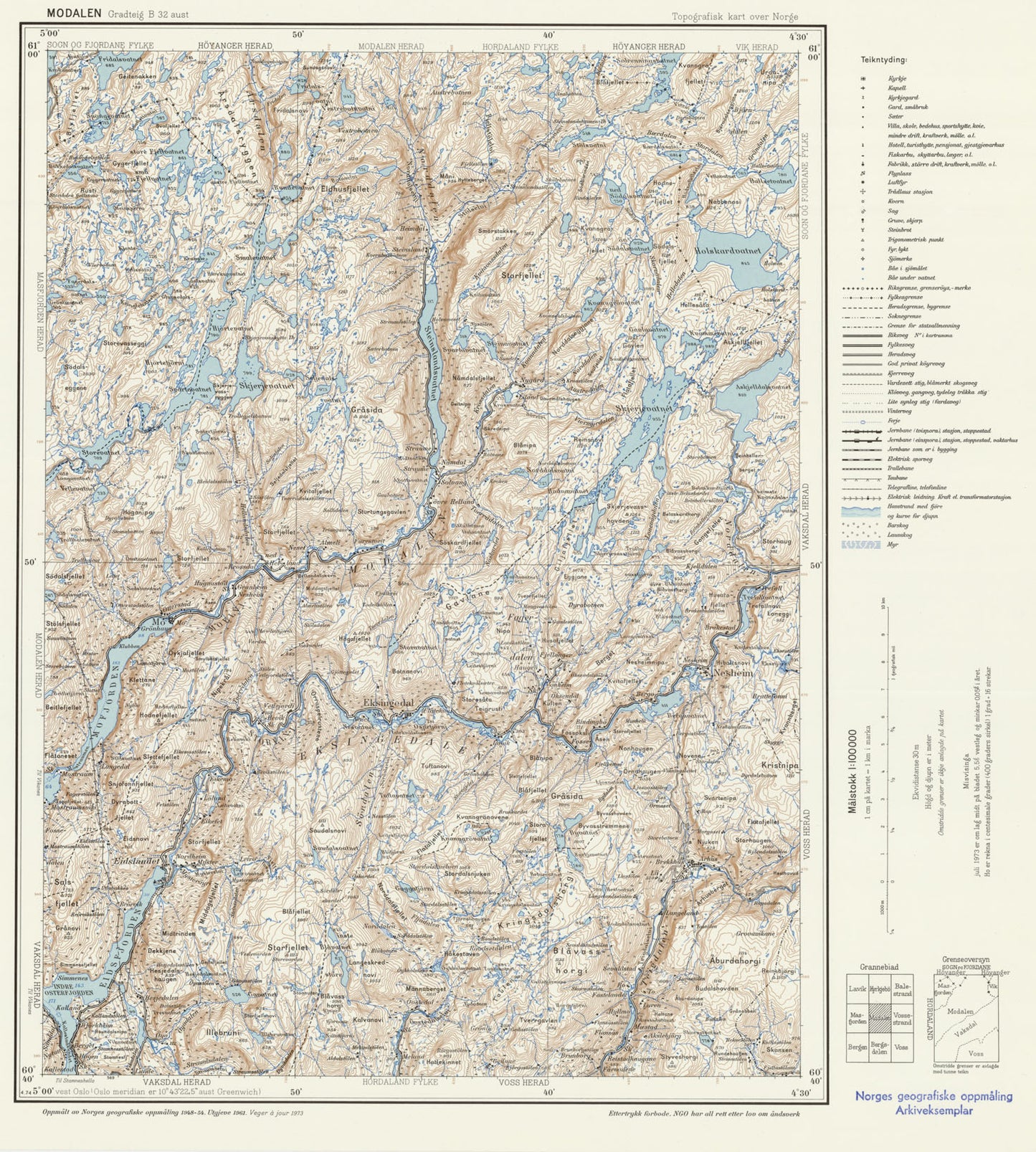 B32 aust Modalen: Hordaland | Sogn og Fjordane