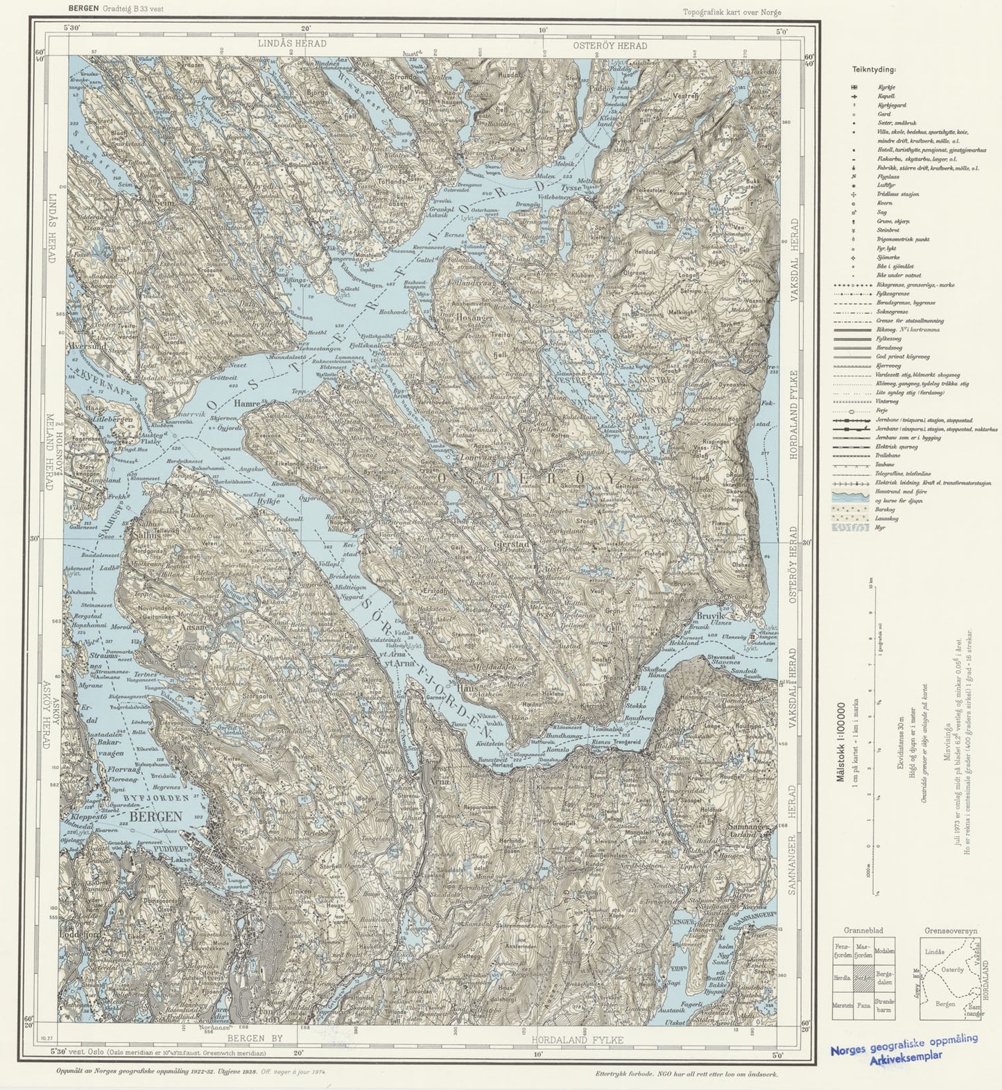 B33 vest Bergen: Hordaland