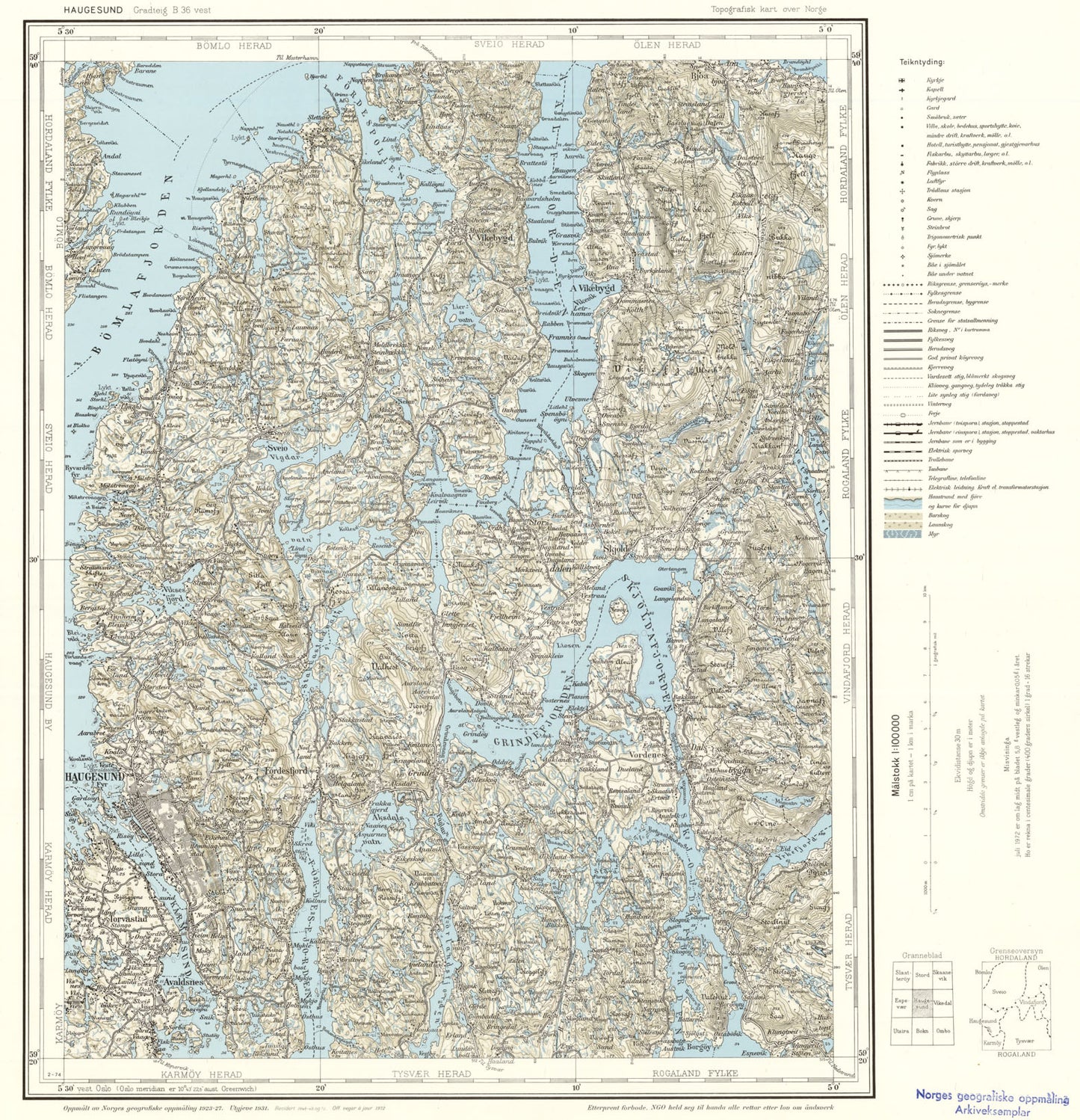 B36 vest Haugesund: Hordaland | Rogaland