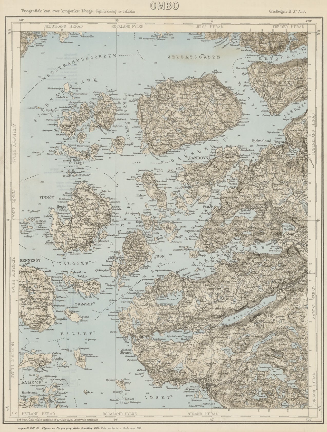 B37 aust Ombo: Rogaland