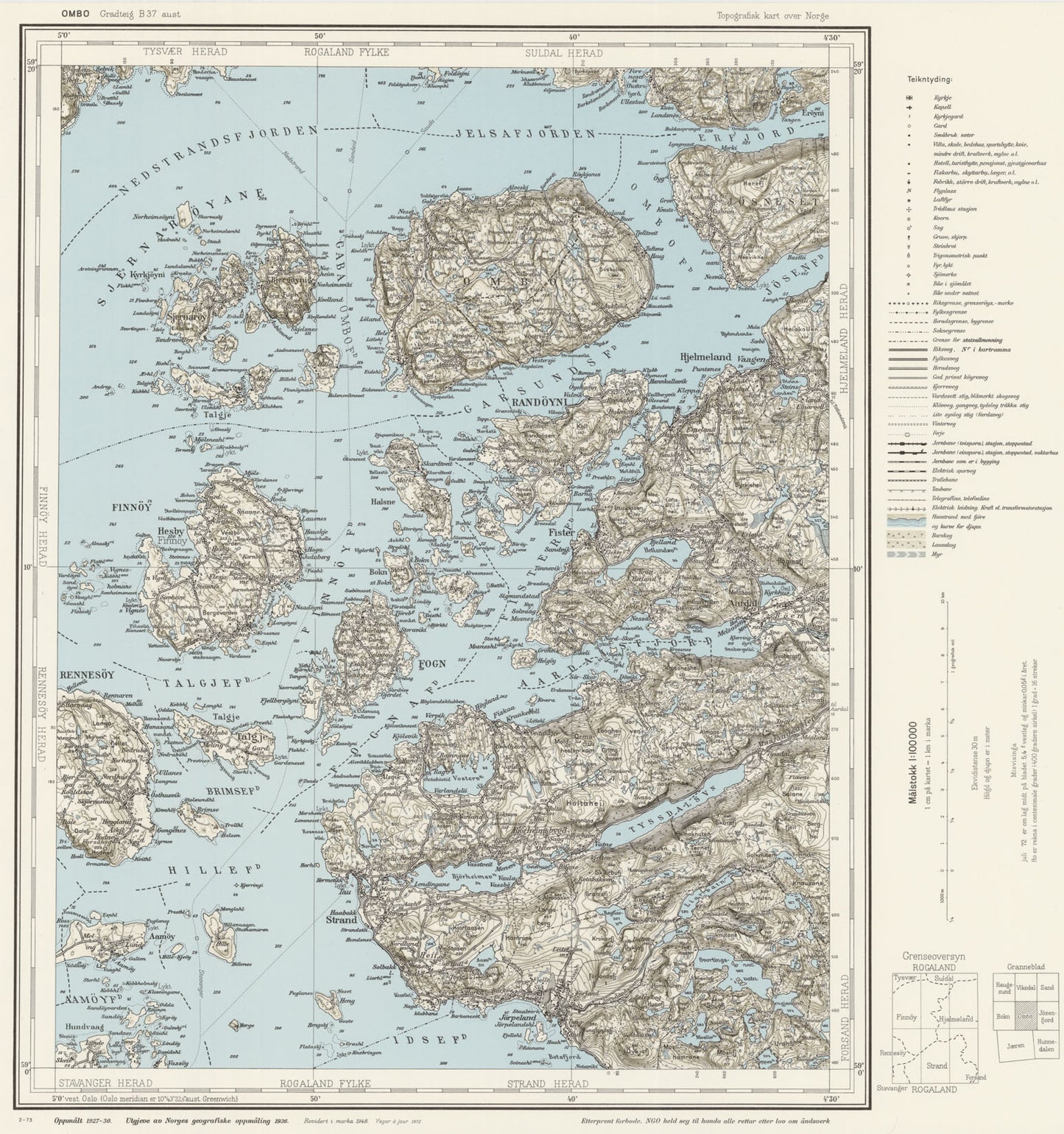 B37 aust Ombo: Rogaland