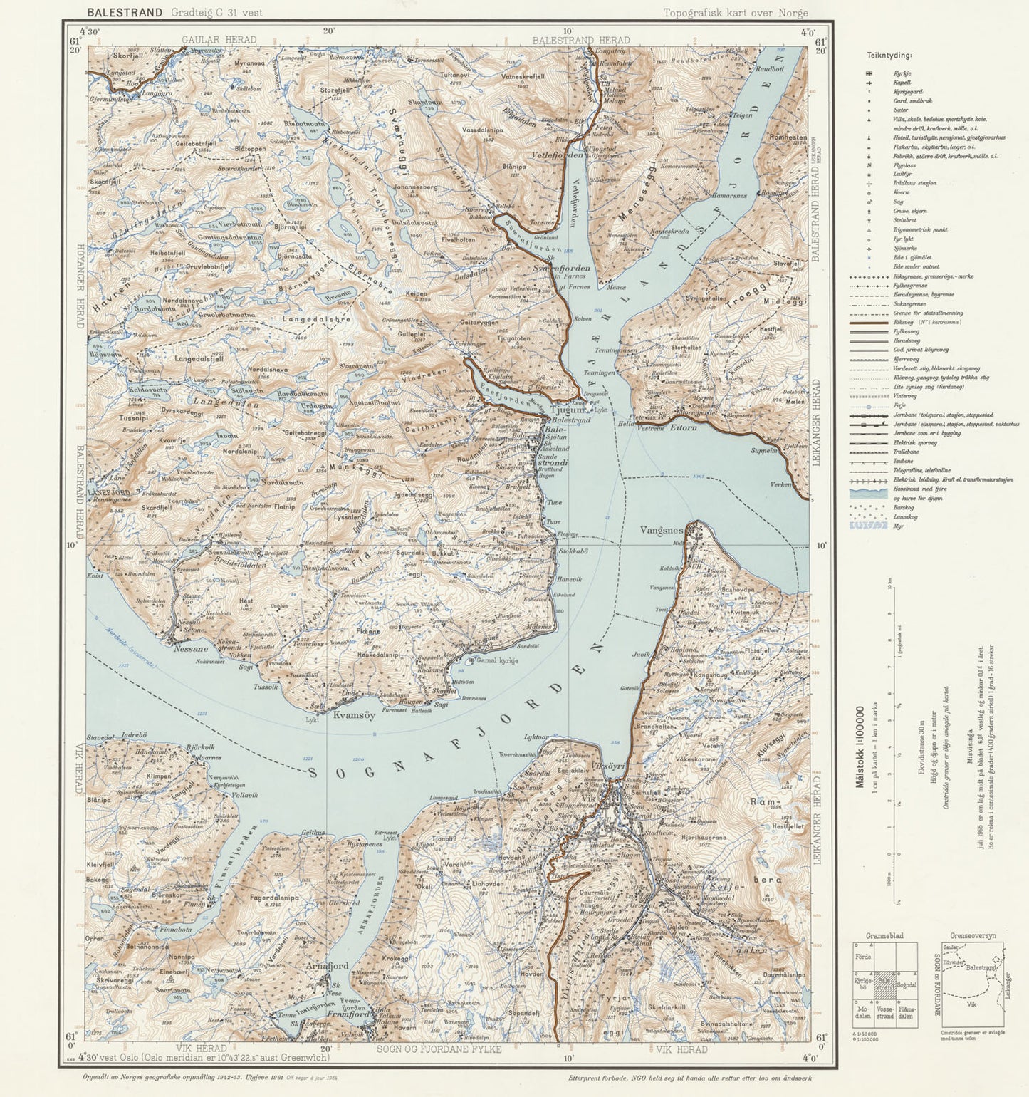 B32 vest Balestrand: Sogn og Fjordane