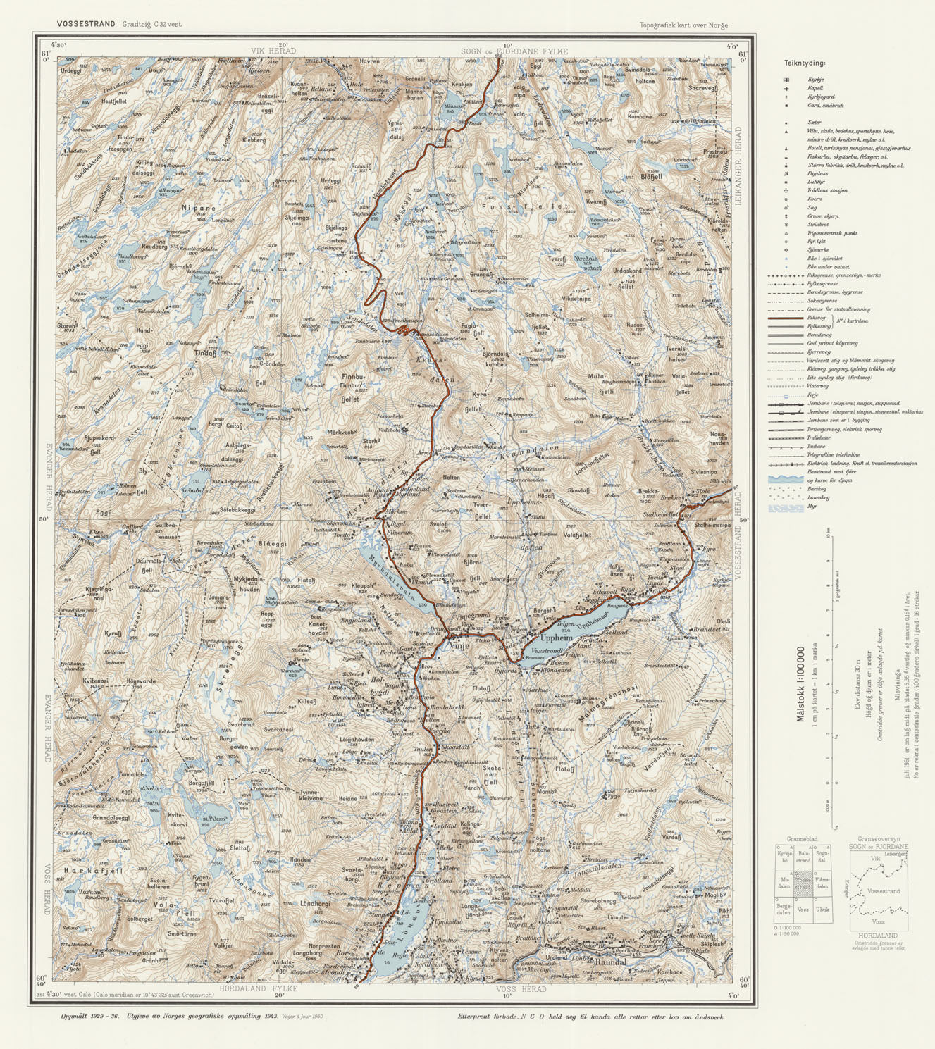C32 vest Vossestrand: Hordaland | Sogn og Fjordane