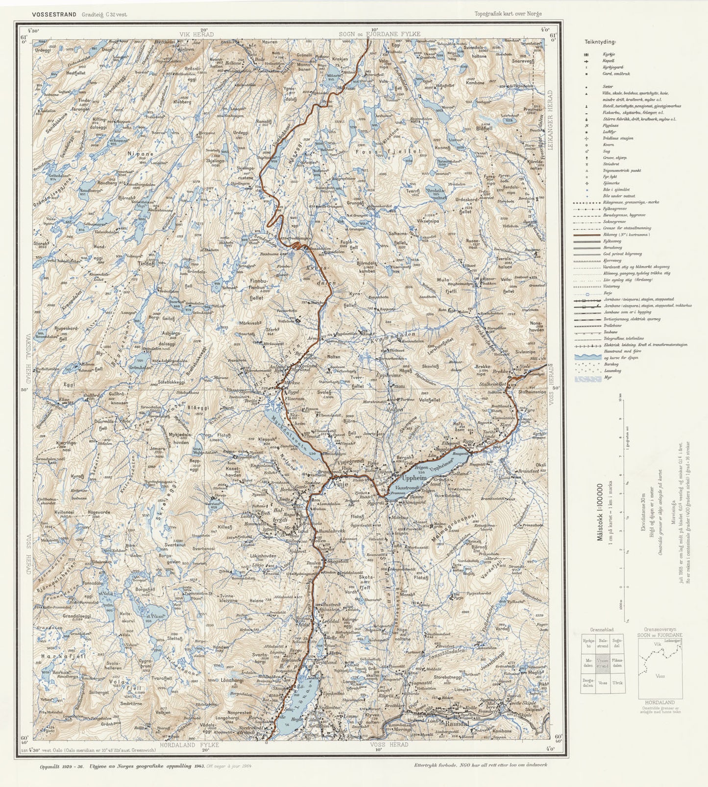 C32 vest Vossestrand: Hordaland | Sogn og Fjordane