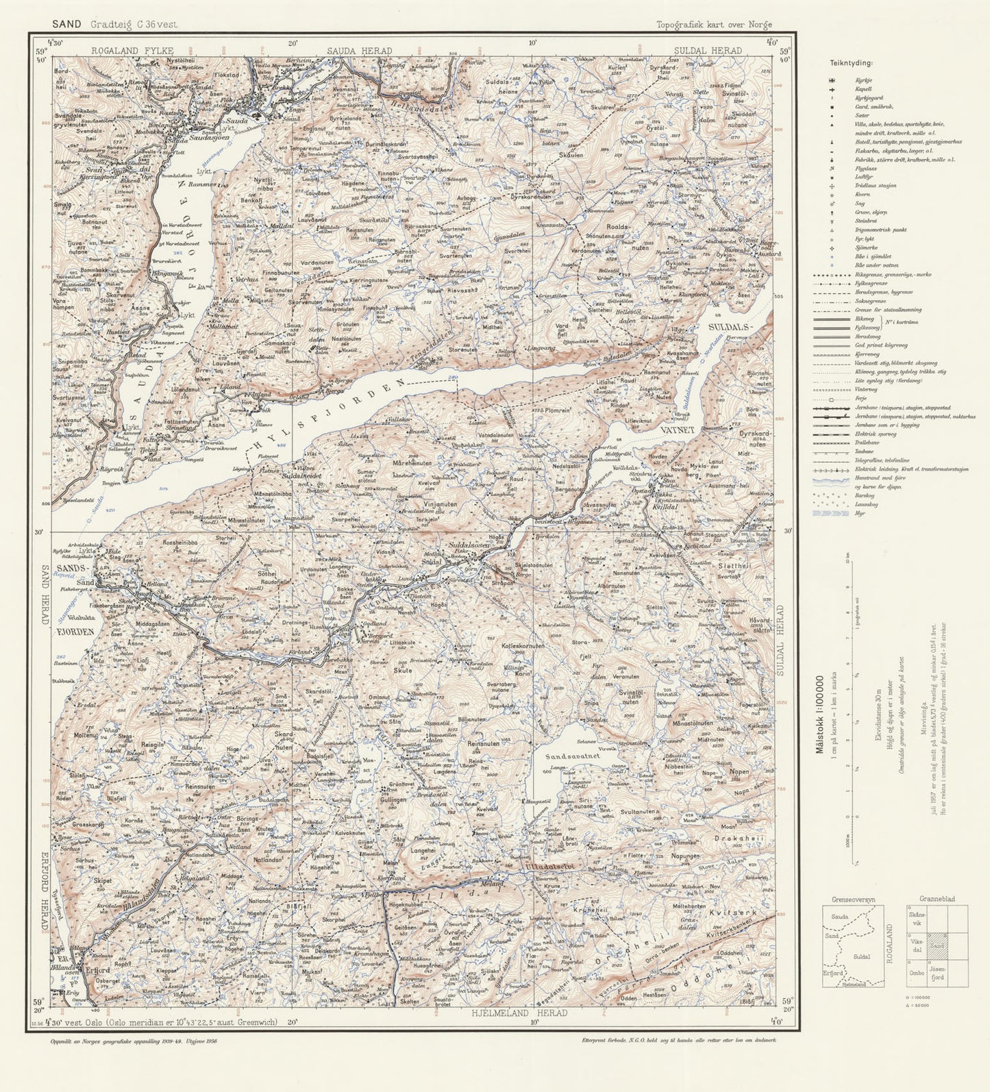 C36 vest Sand: Rogaland