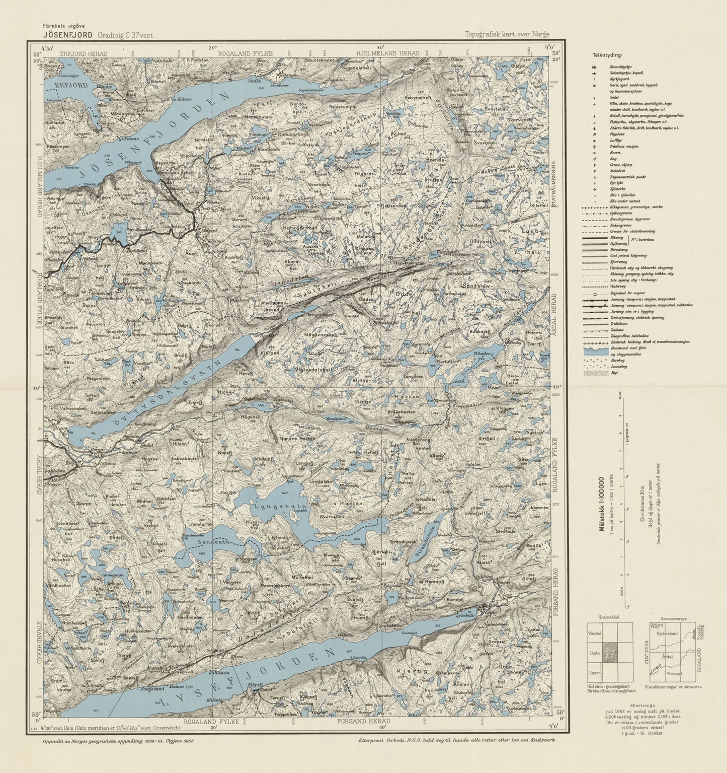 C37 vest Jøsenfjord: Rogaland