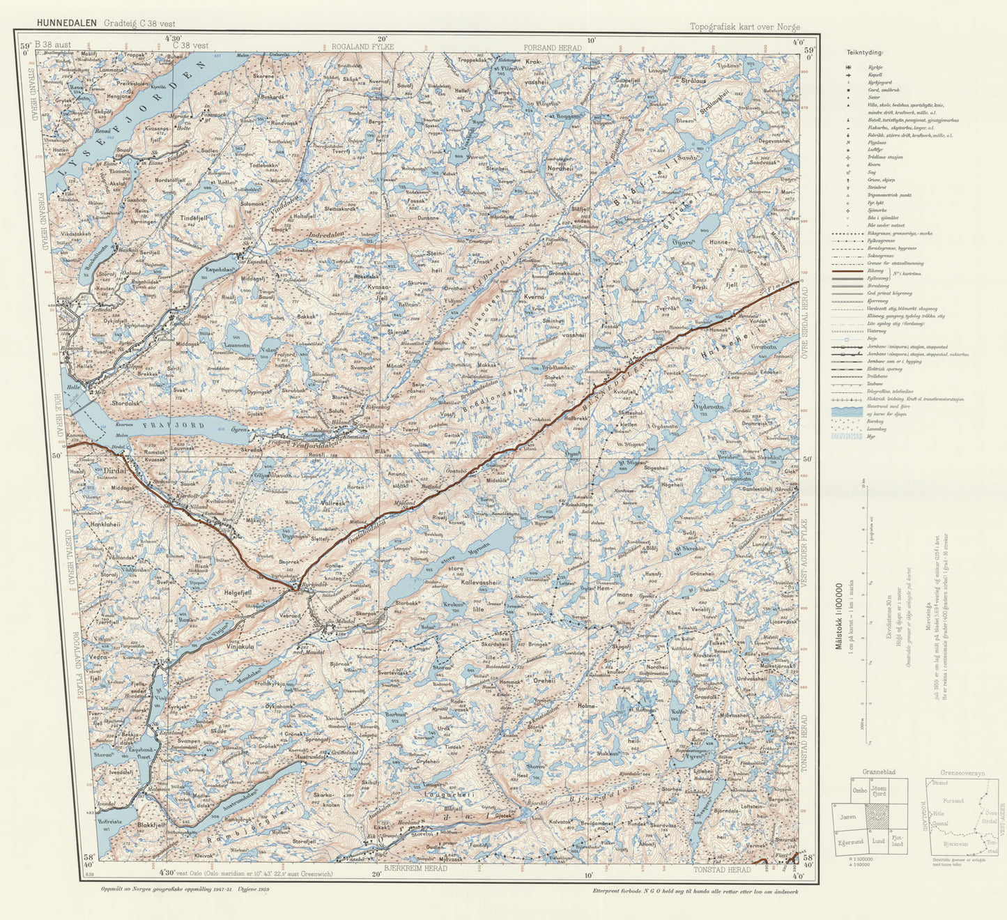 C38 vest Hunnedalaen: Rogaland | Vest-Agder