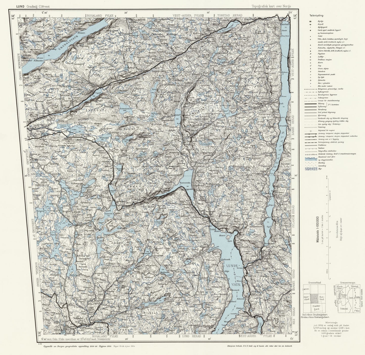 C39 vest Lund: Vest-Agder