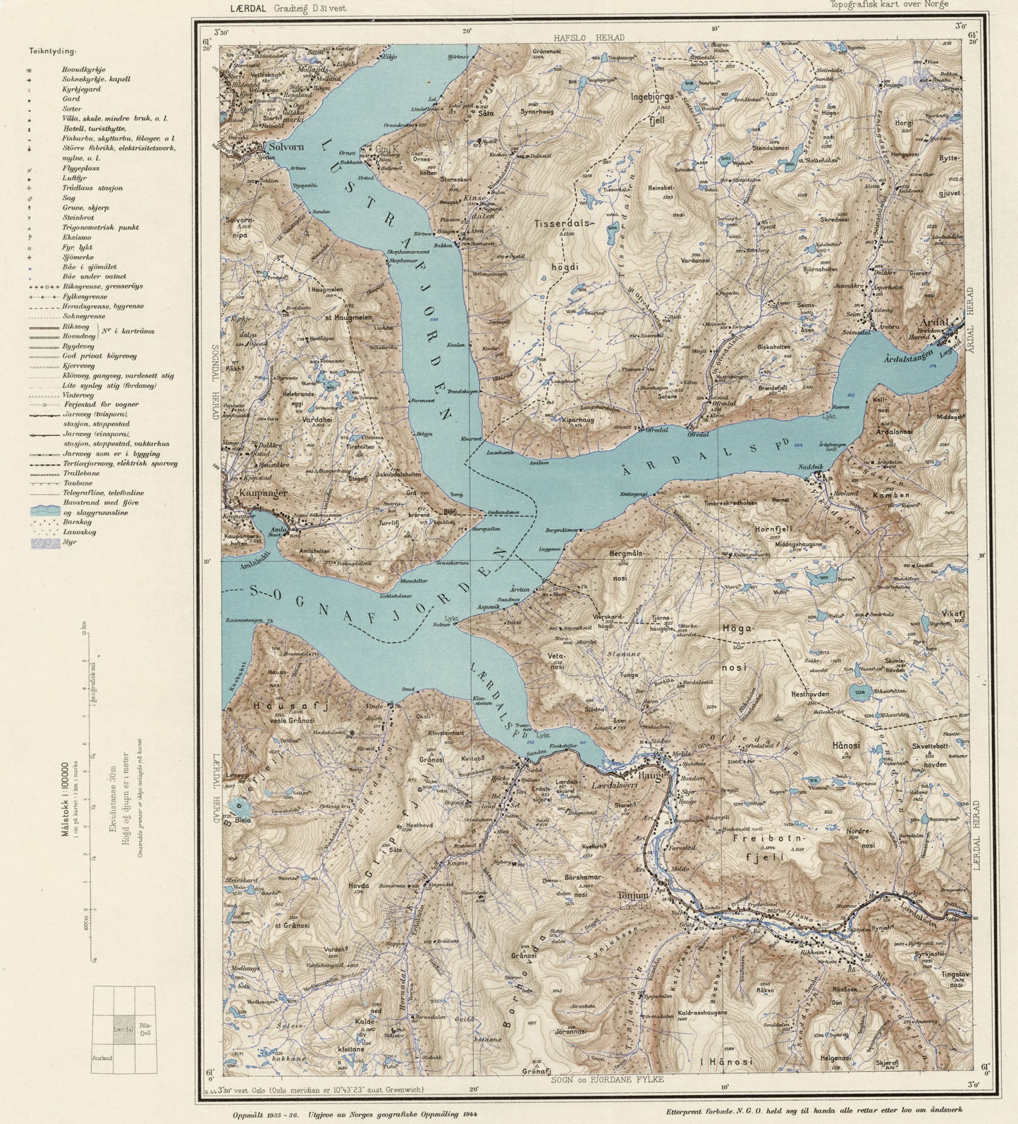 D31 vest Lærdal: Sogn og Fjordane