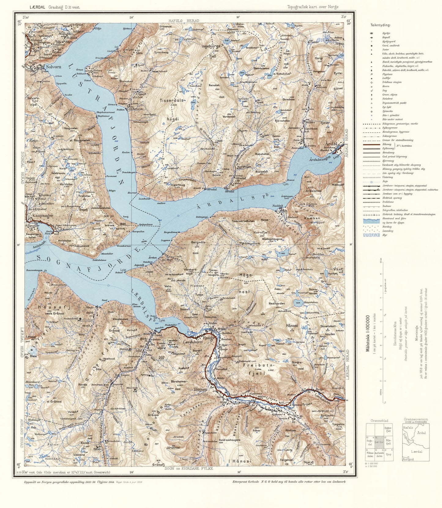 D31 vest Lærdal: Sogn og Fjordane