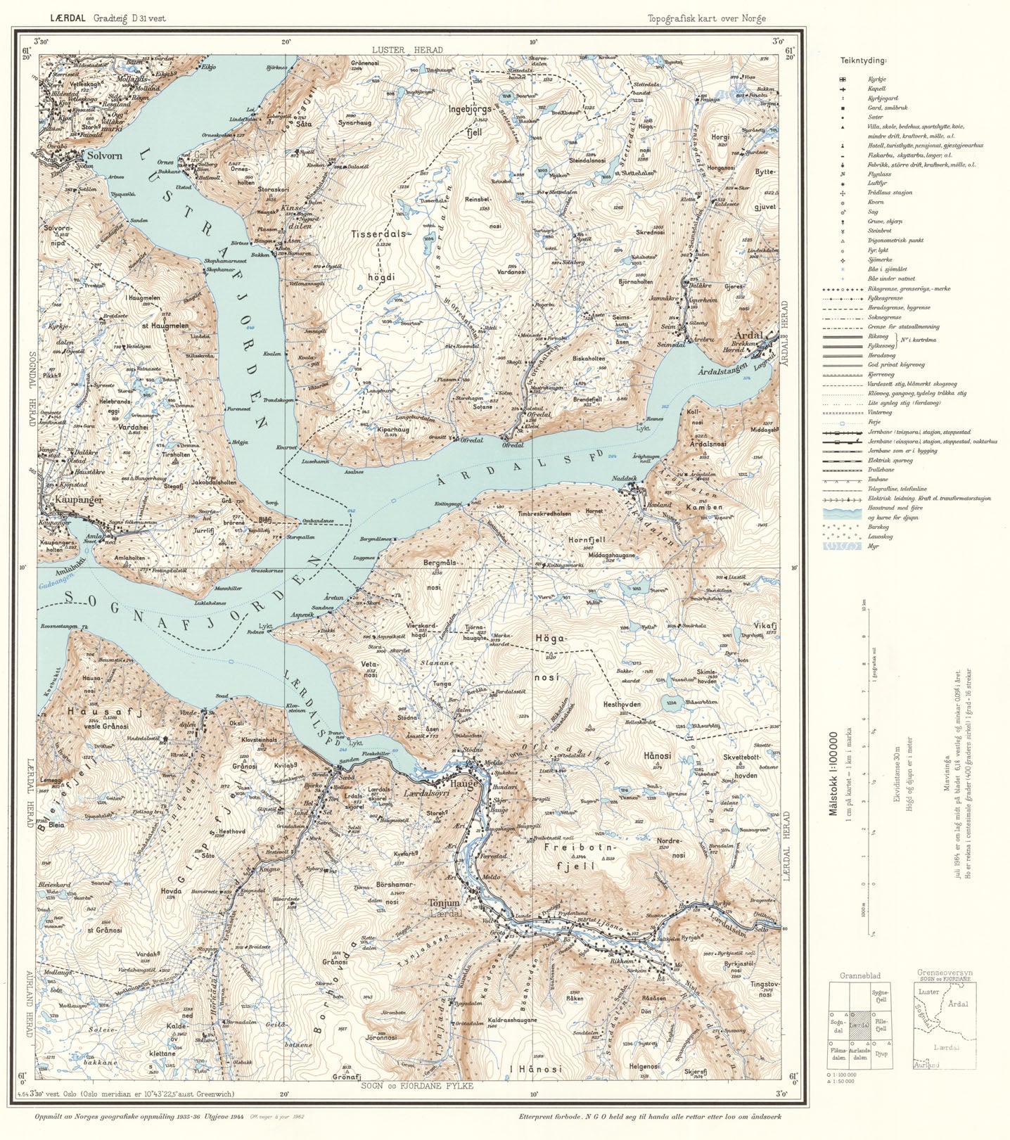 D31 vest Lærdal: Sogn og Fjordane