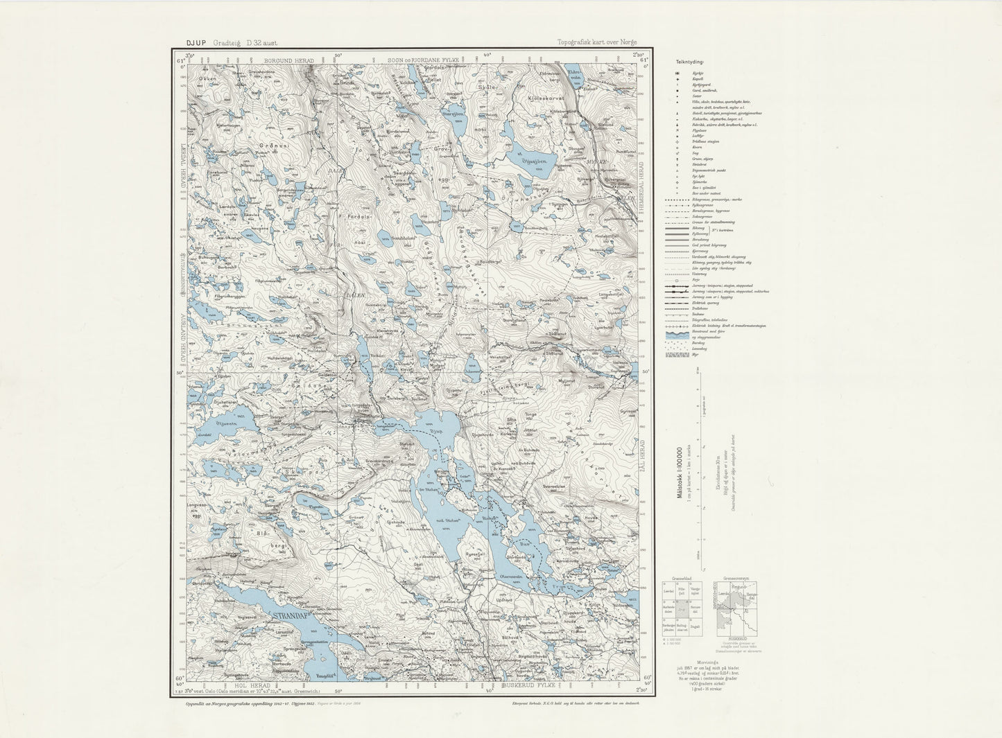 D32 aust Djup: Buskerud | Sogn og Fjordane