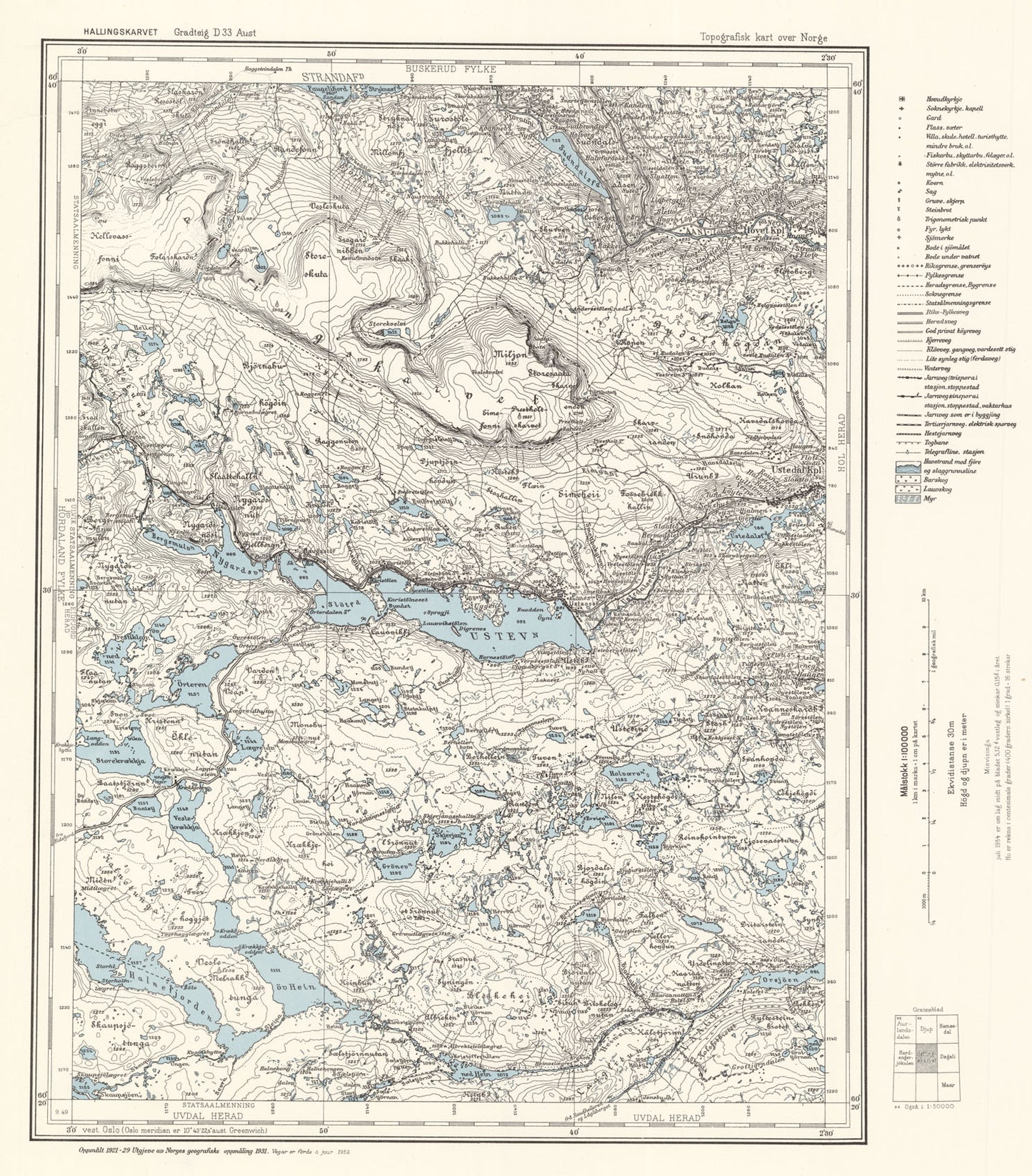 D33 aust Hallingskarvet: Buskerud
