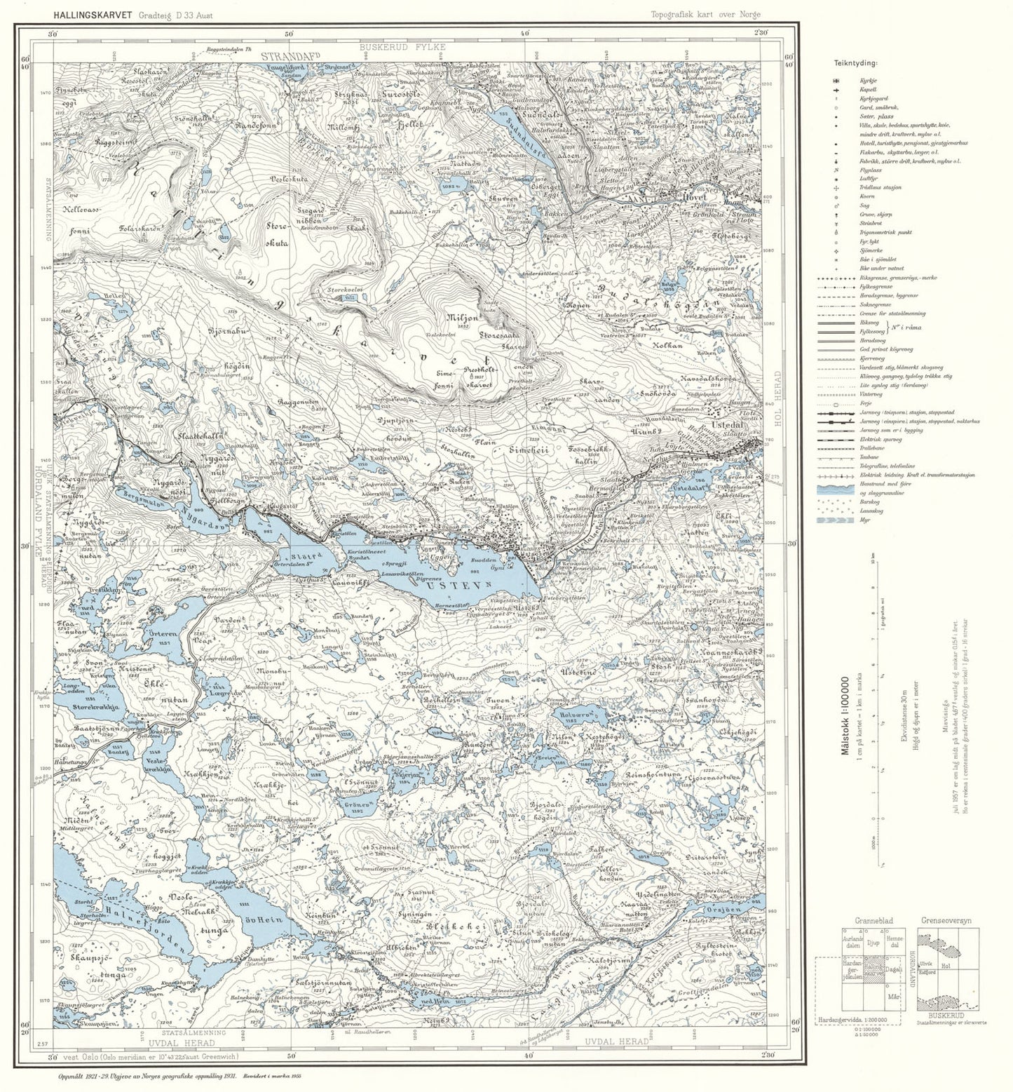 D33 aust Hallingskarvet: Buskerud