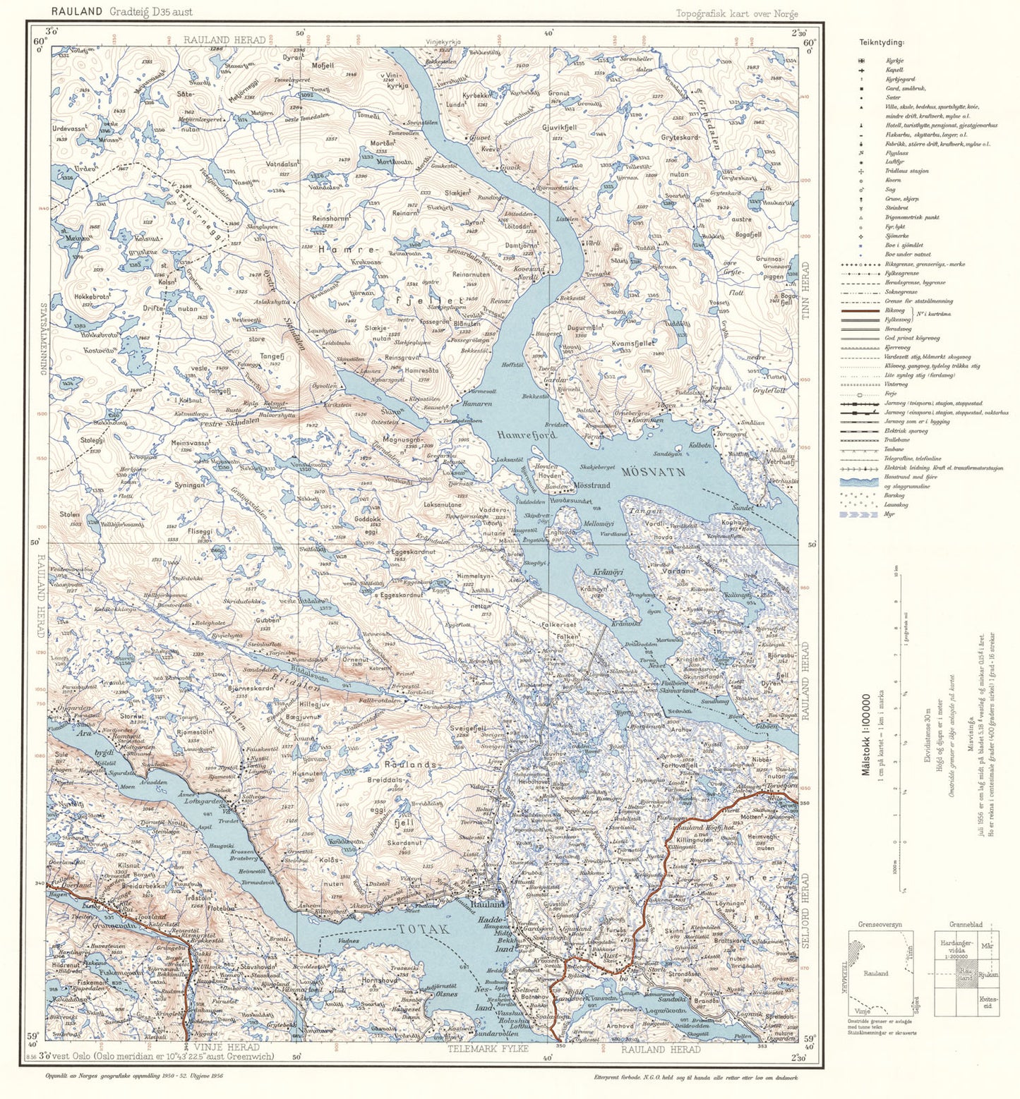 D35 aust Rauland: Telemark