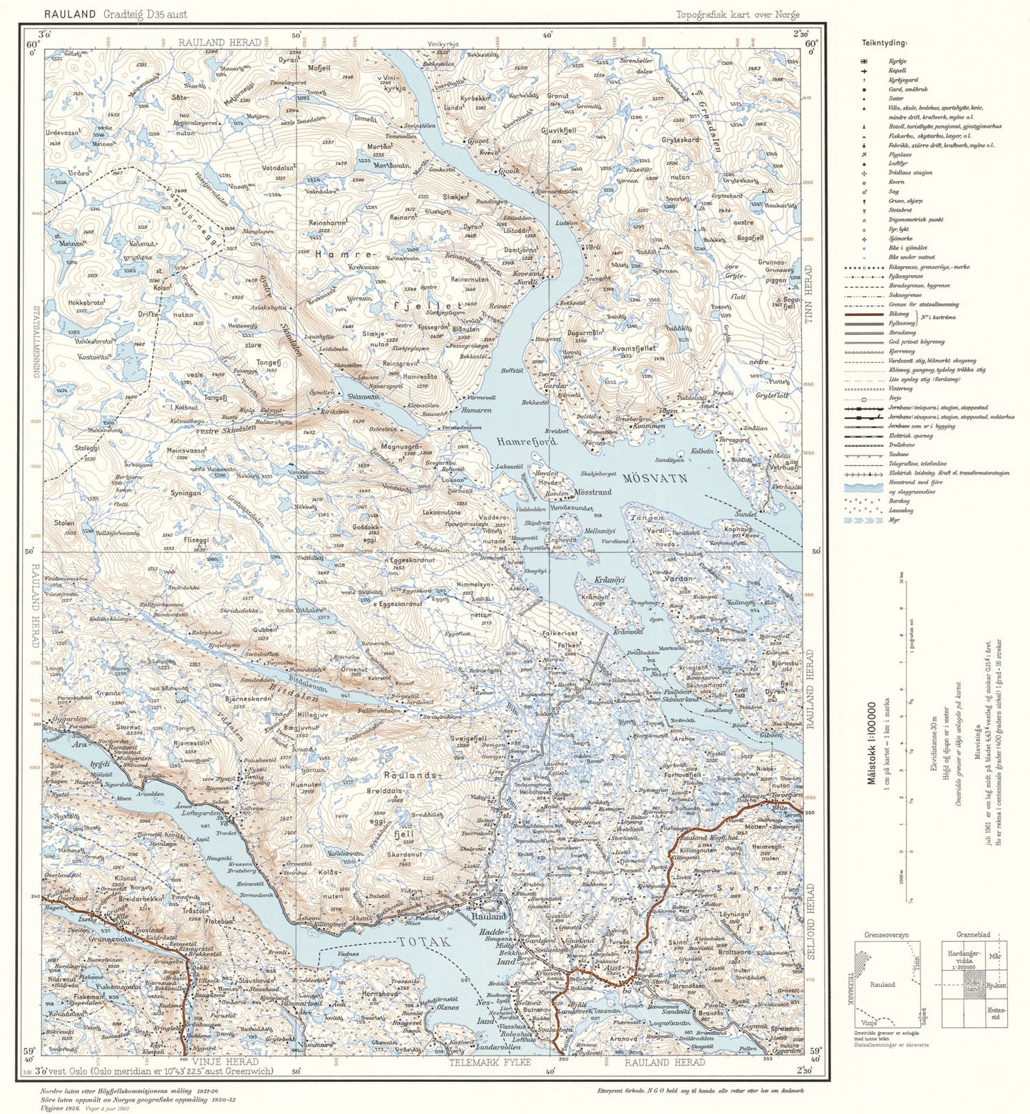 D35 aust Rauland: Telemark