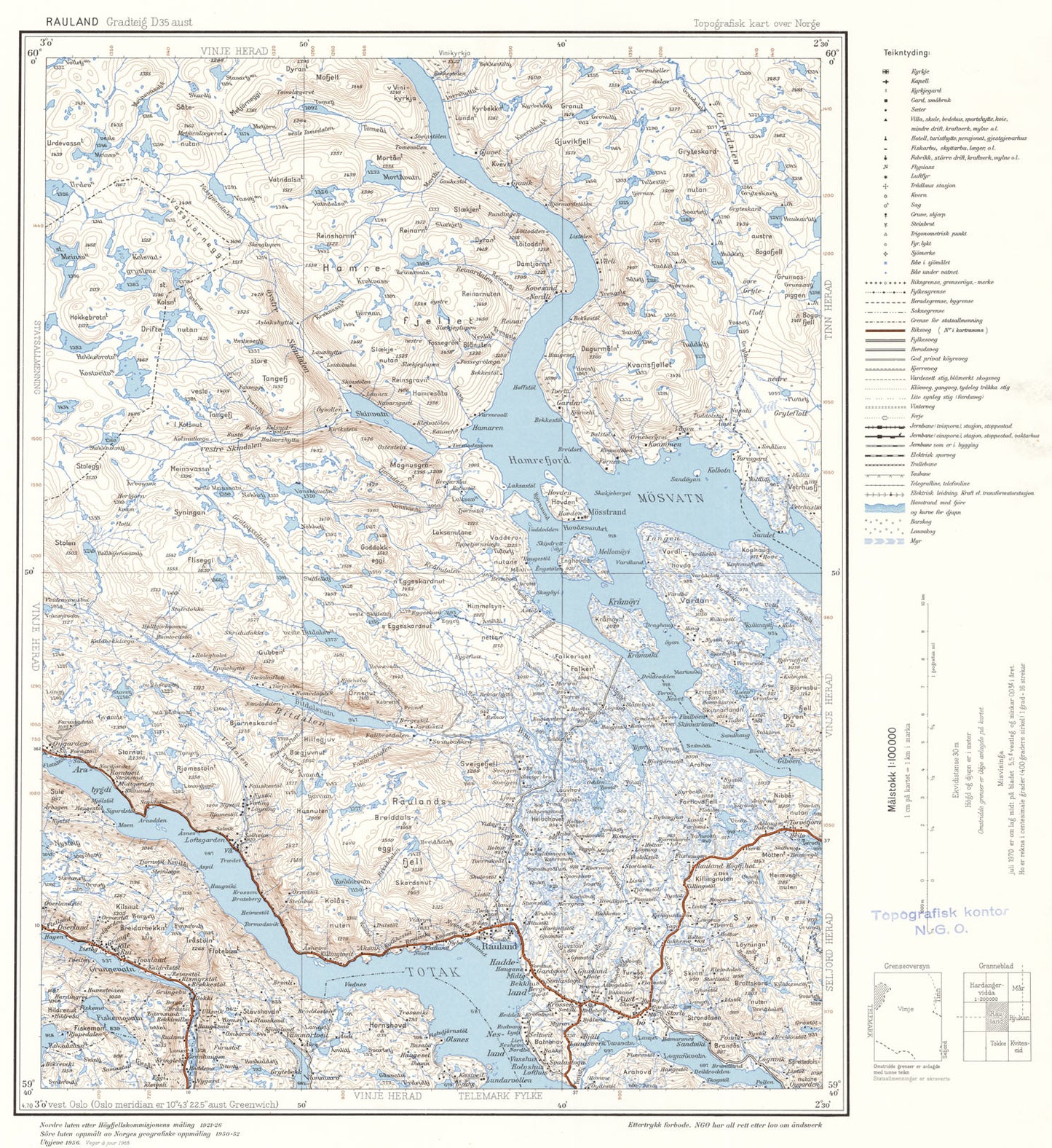 D35 aust Rauland: Telemark
