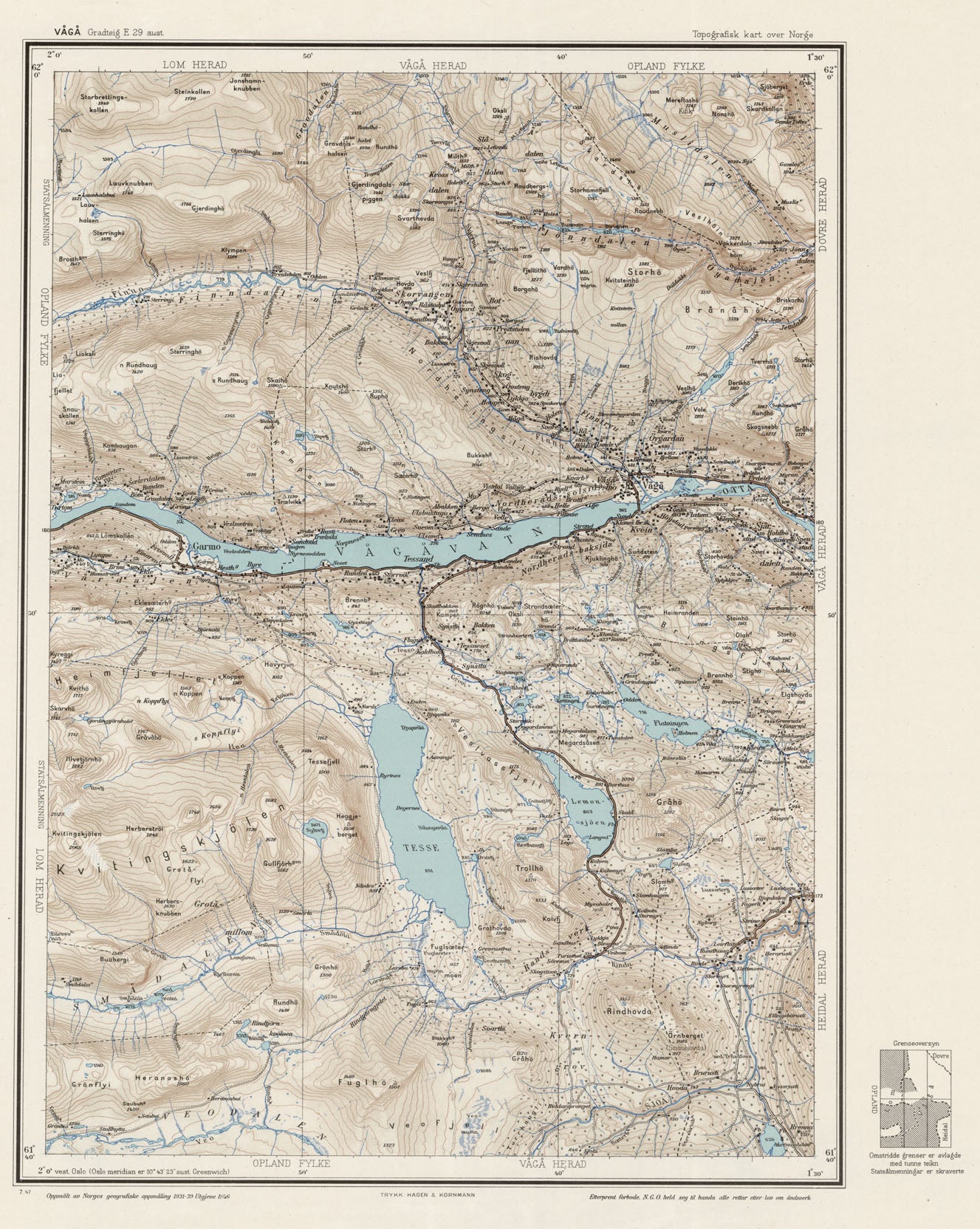 E29 aust Vågå: Oppland